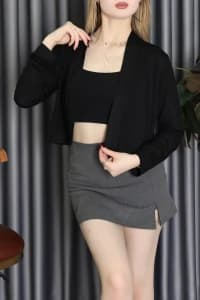 Çilek Yazlık Hırka Siyah - 7160.360.