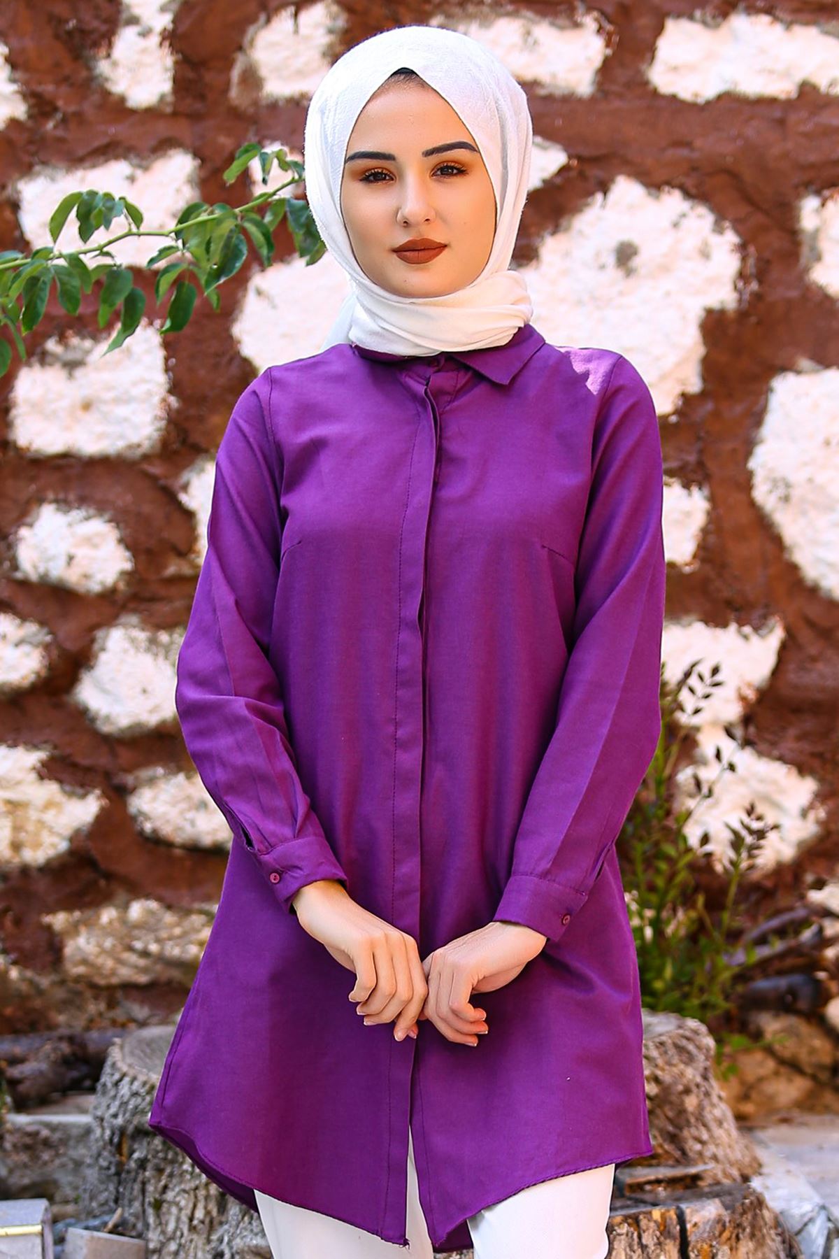 Tunik Gömlek Mor 2734.222. Haydigiy