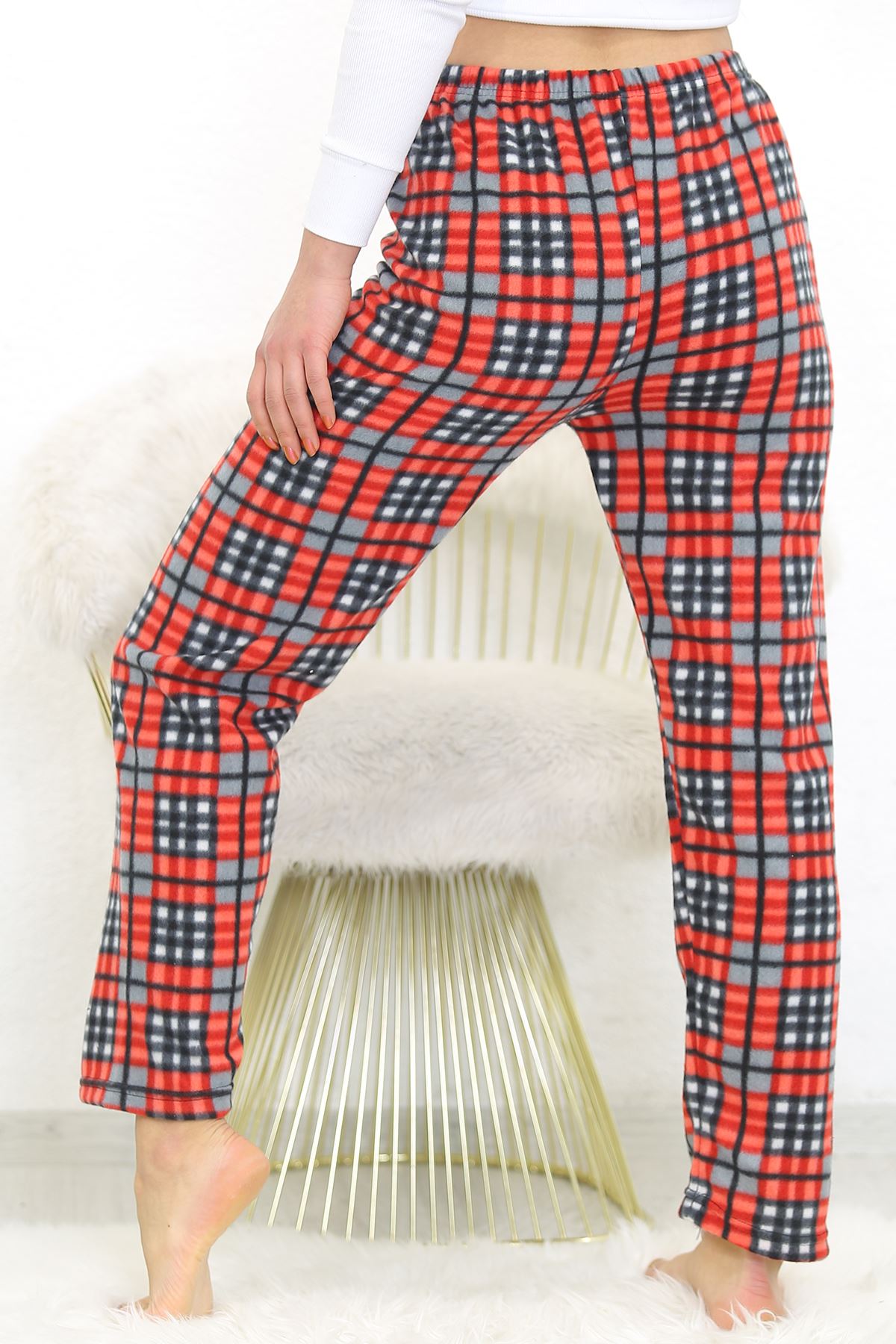 Polar Pijama Altı Kırmızıkareli - 4570.919.