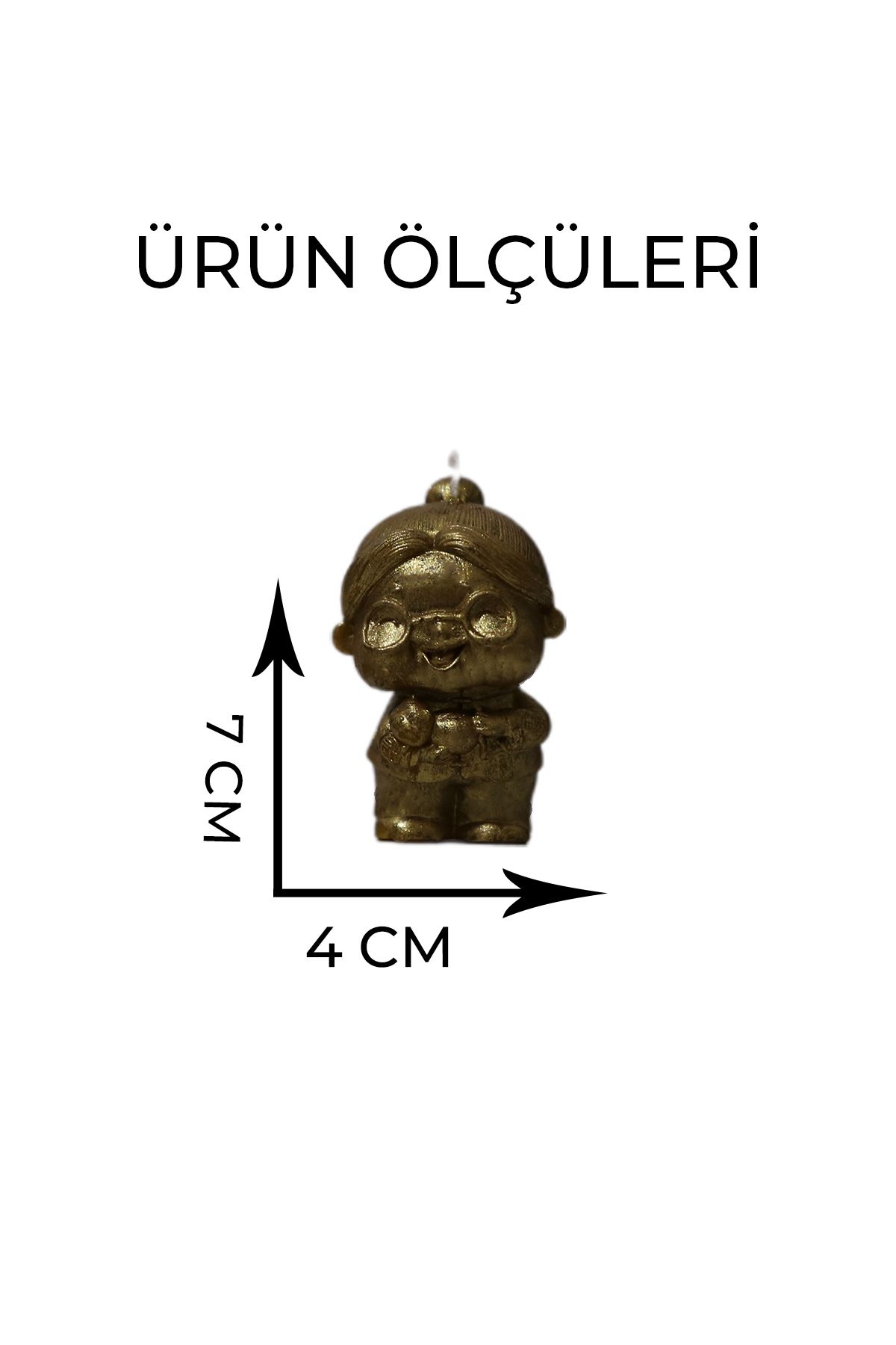 Kokulu Gözlüklü Nine Bal Mumu Altın - 4006.1236.