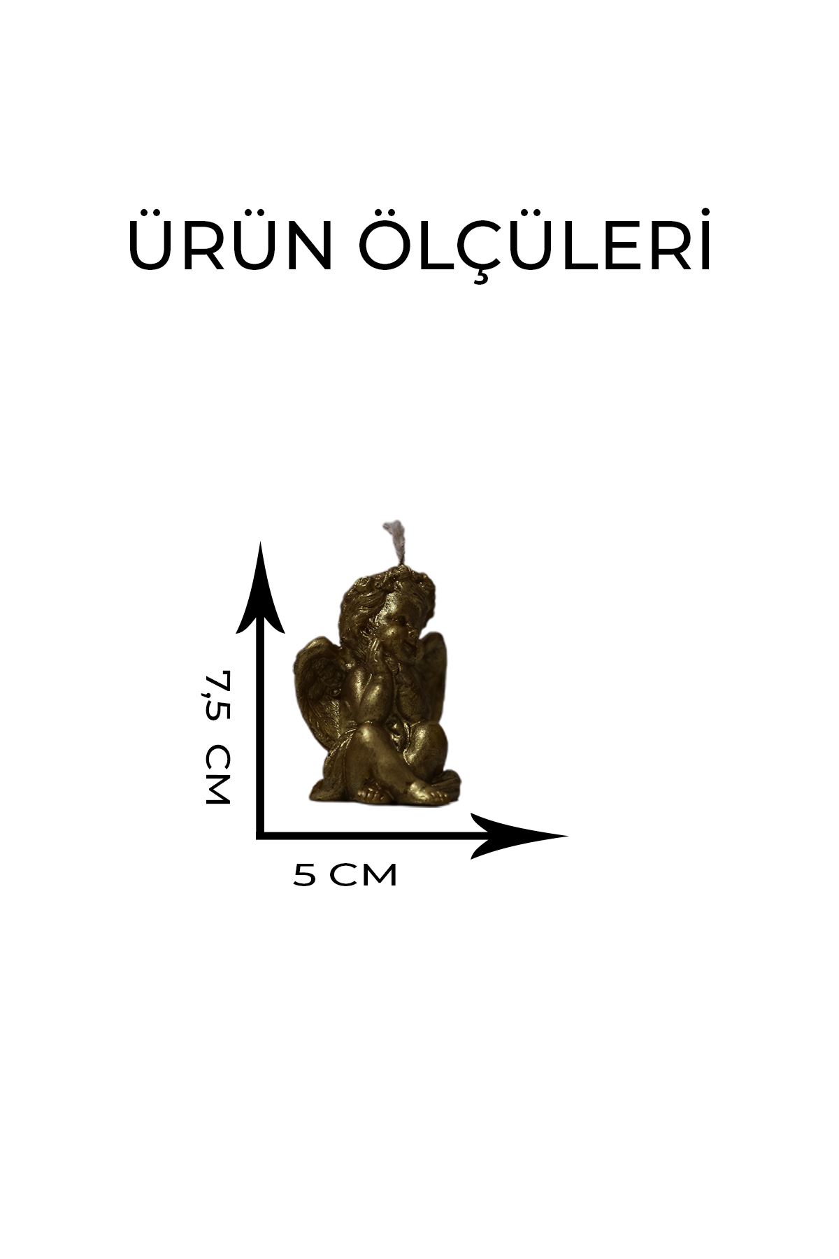 Kokulu Melek Motifli Bal Mumu Altın - 4008.1236.