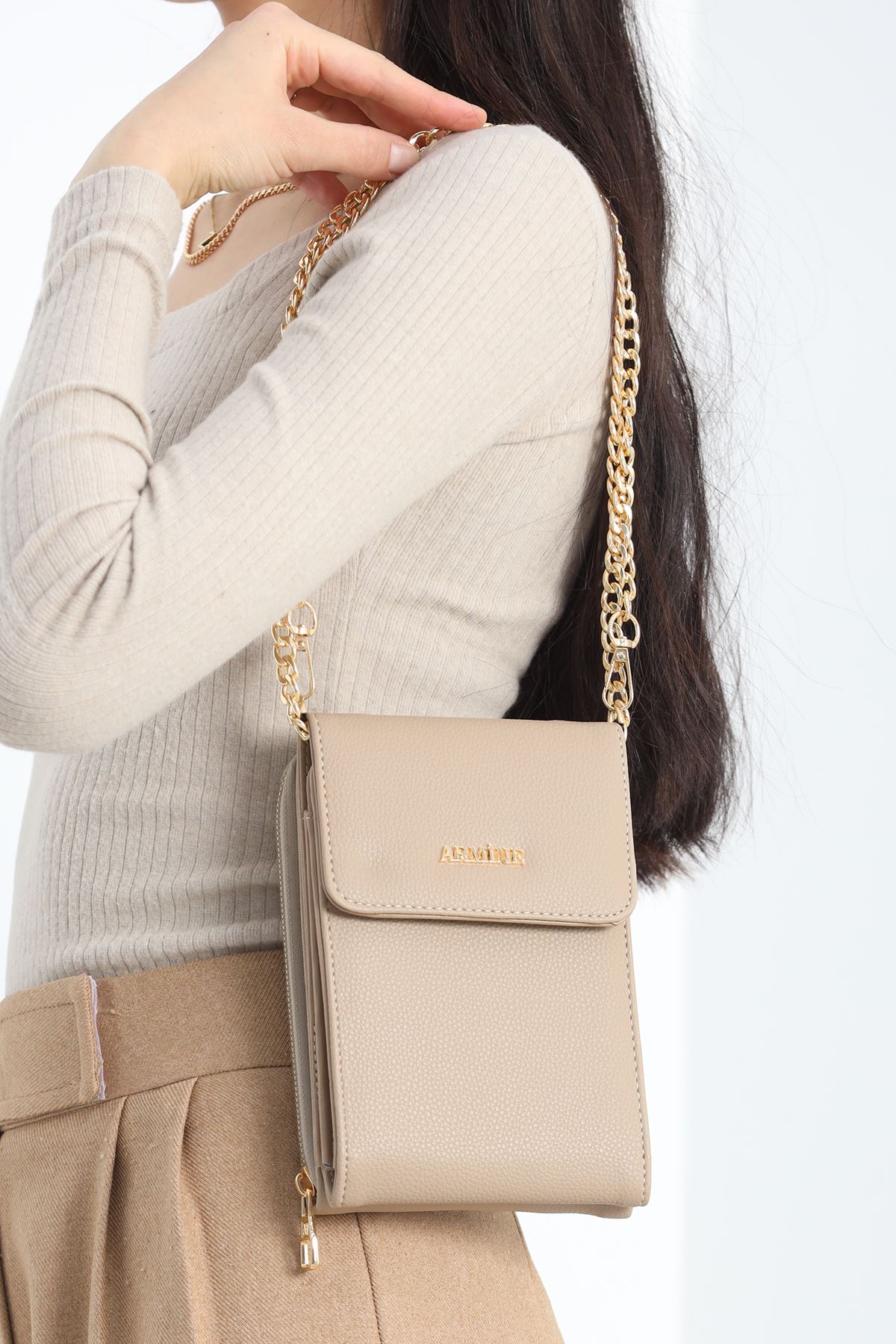 Orjinal Armine Kadın Çanta Vizon2 - 266.1853.