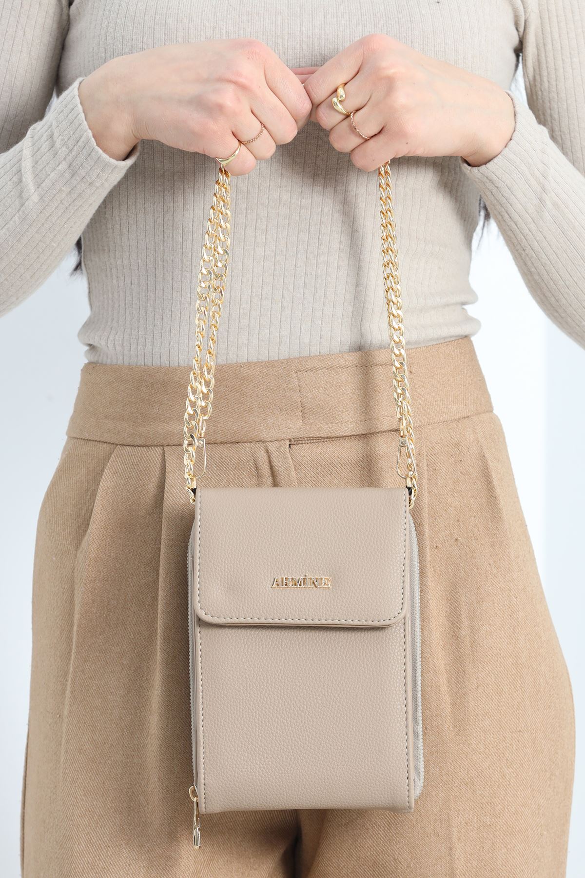 Orjinal Armine Kadın Çanta Vizon2 - 266.1853.