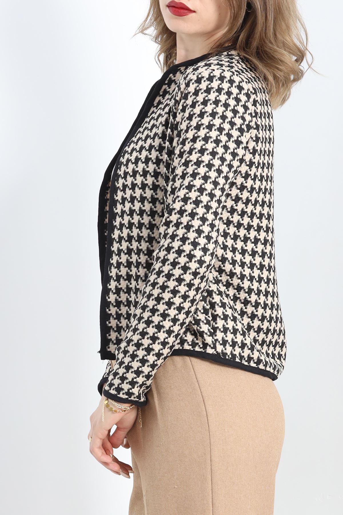 Kazayağı Hırka Bejsiyah - 30091.1874.