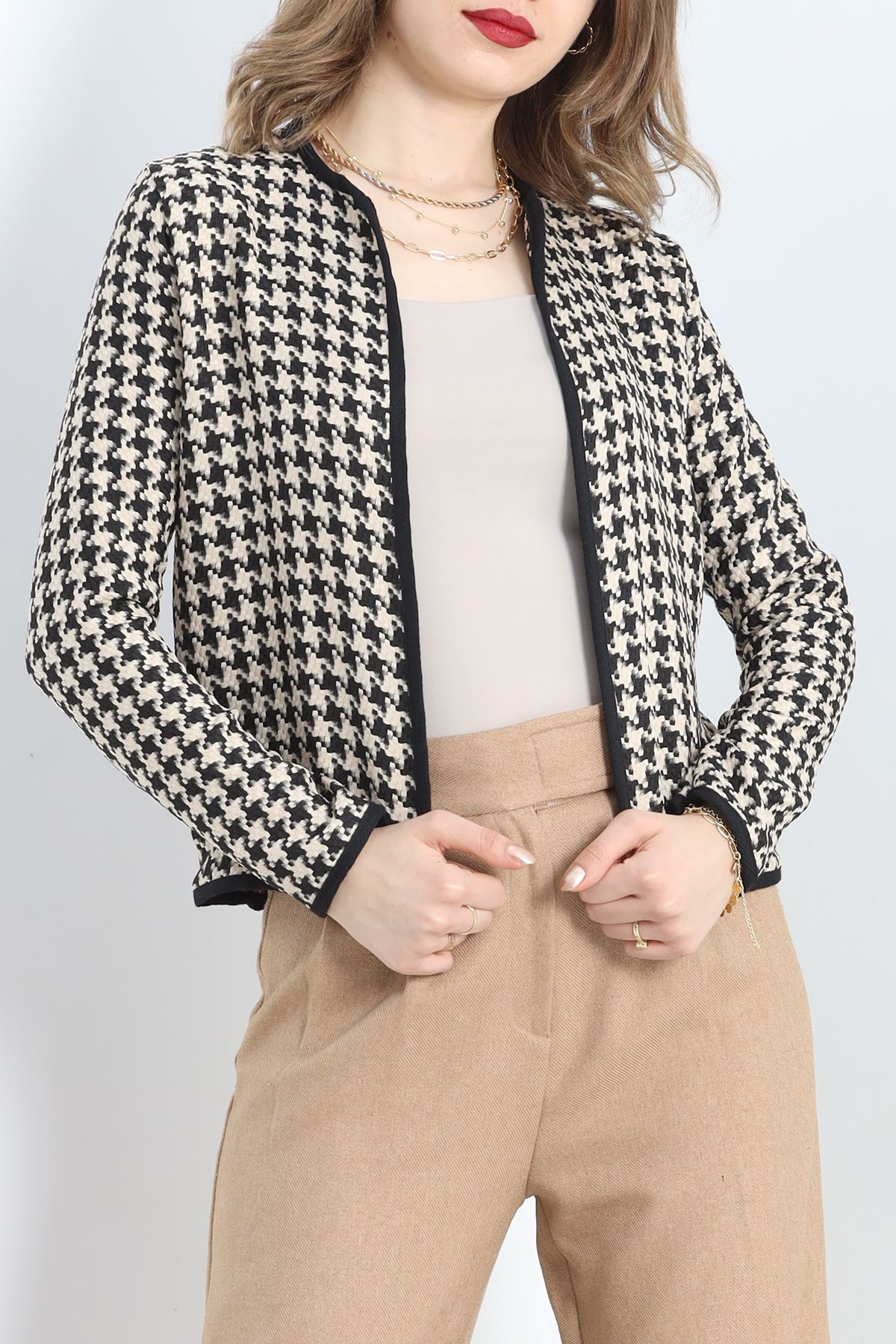 Kazayağı Hırka Bejsiyah - 30091.1874.