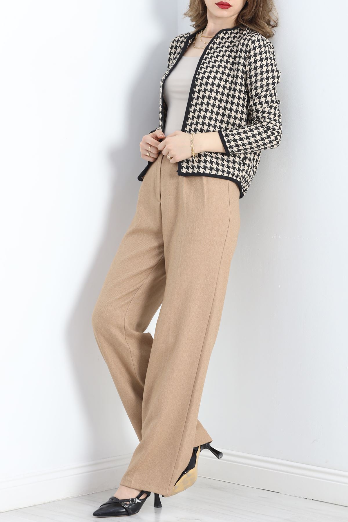 Kazayağı Hırka Bejsiyah - 30091.1874.