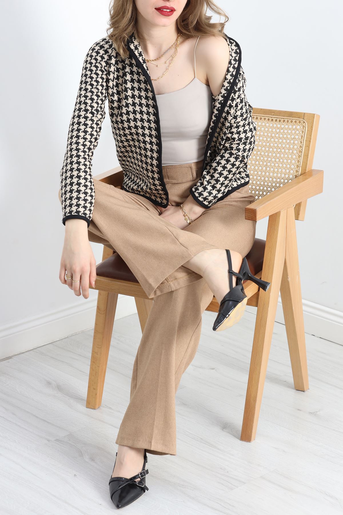 Kazayağı Hırka Bejsiyah - 30091.1874.