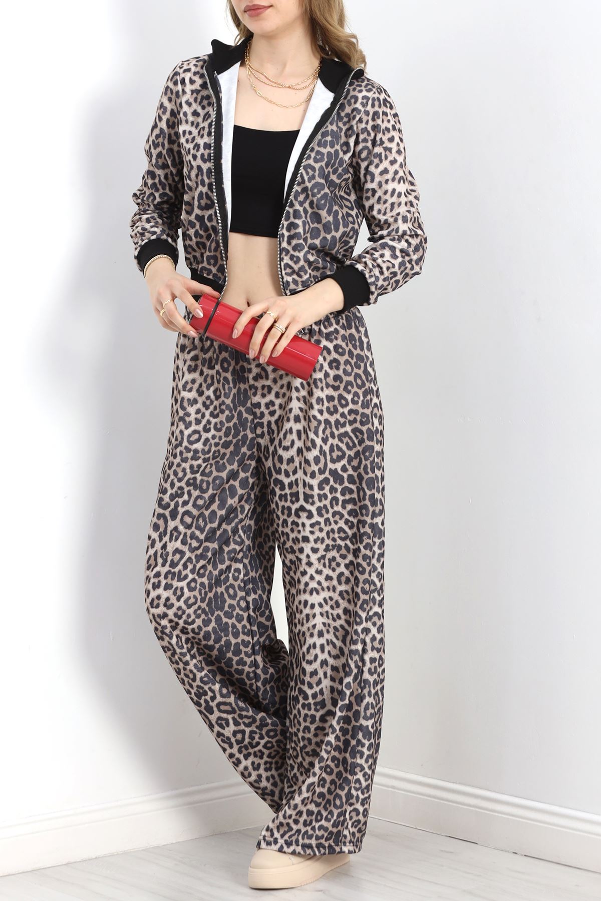 Leopar Desenli İkili Takım Leopar - 30020.1874.