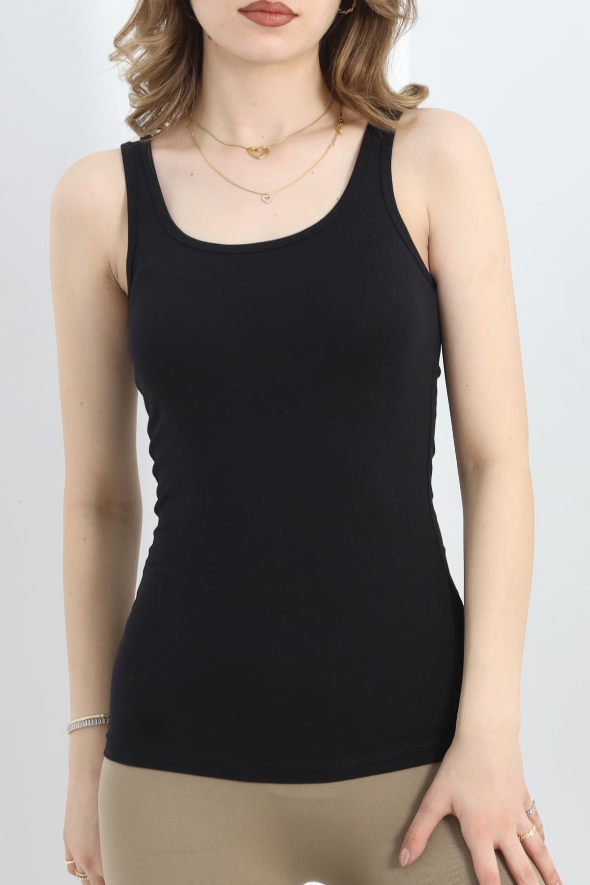 Kalın Askılı Atlet Siyah - 19057.200.