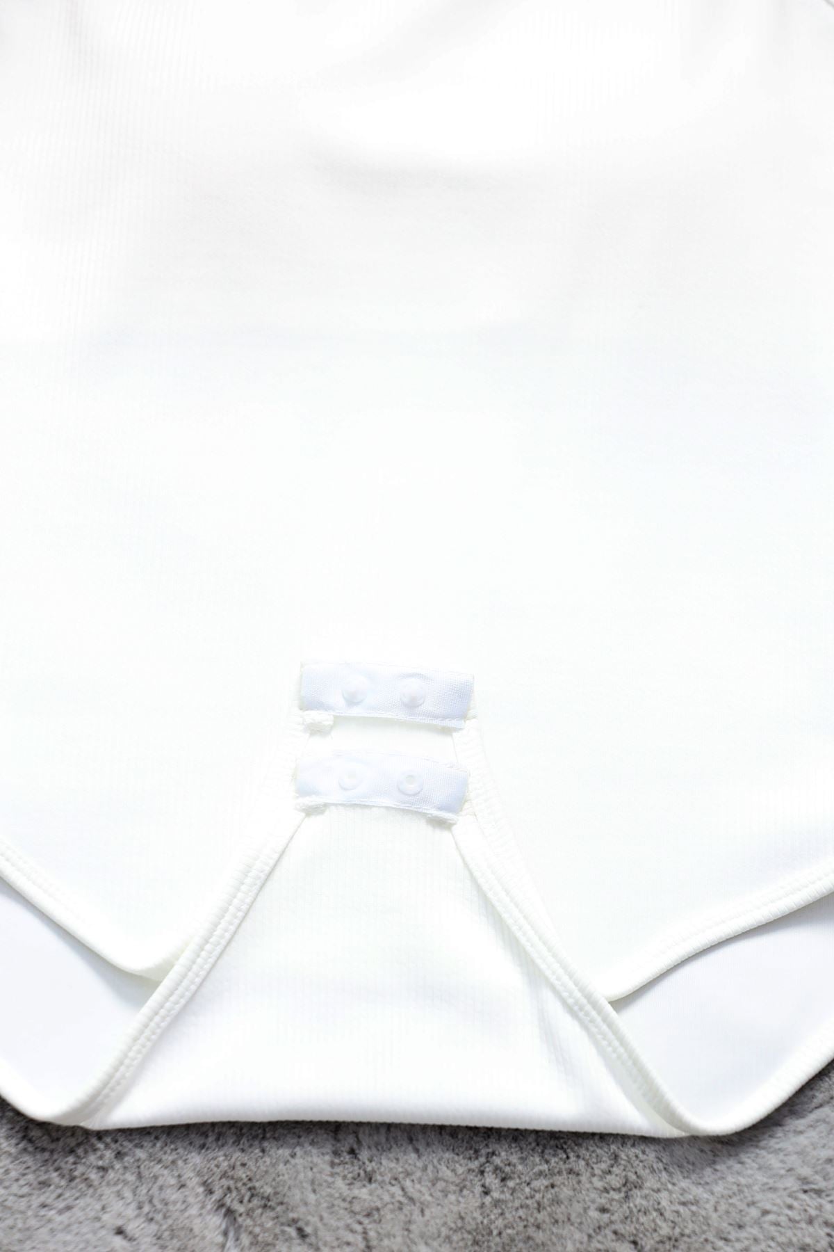 Burgu Fitil Kumaş U Yaka Zıbın Ekru - 5070.125.