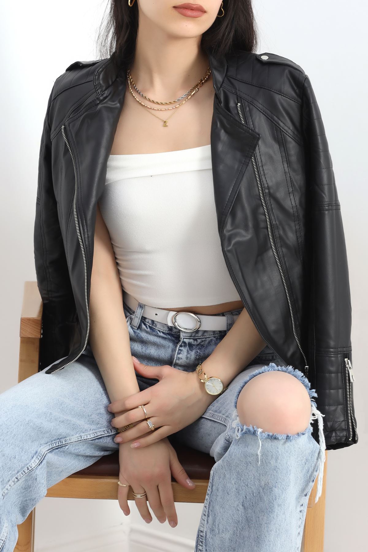 Deri Ceket Siyah - 1003.146.