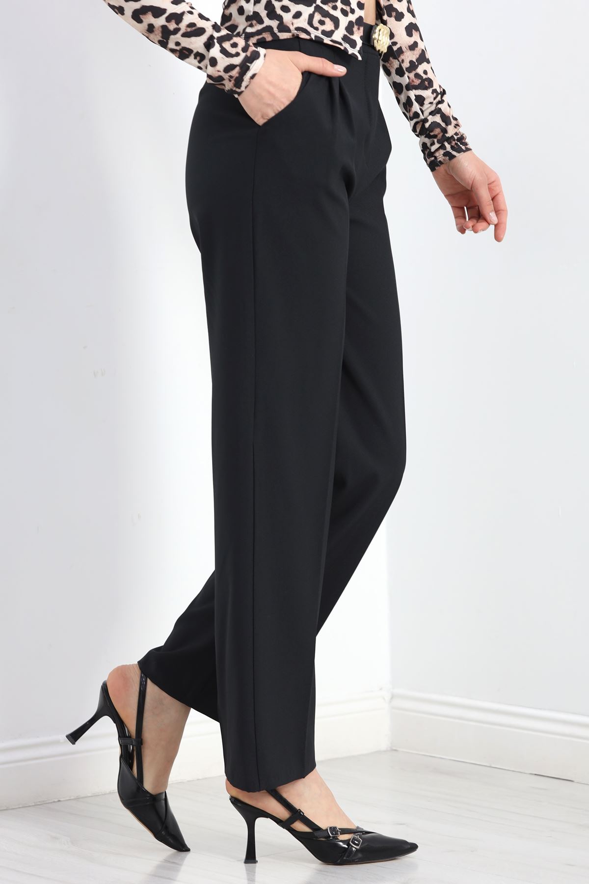 Palazzo Pantolon Siyah - 21525.683.