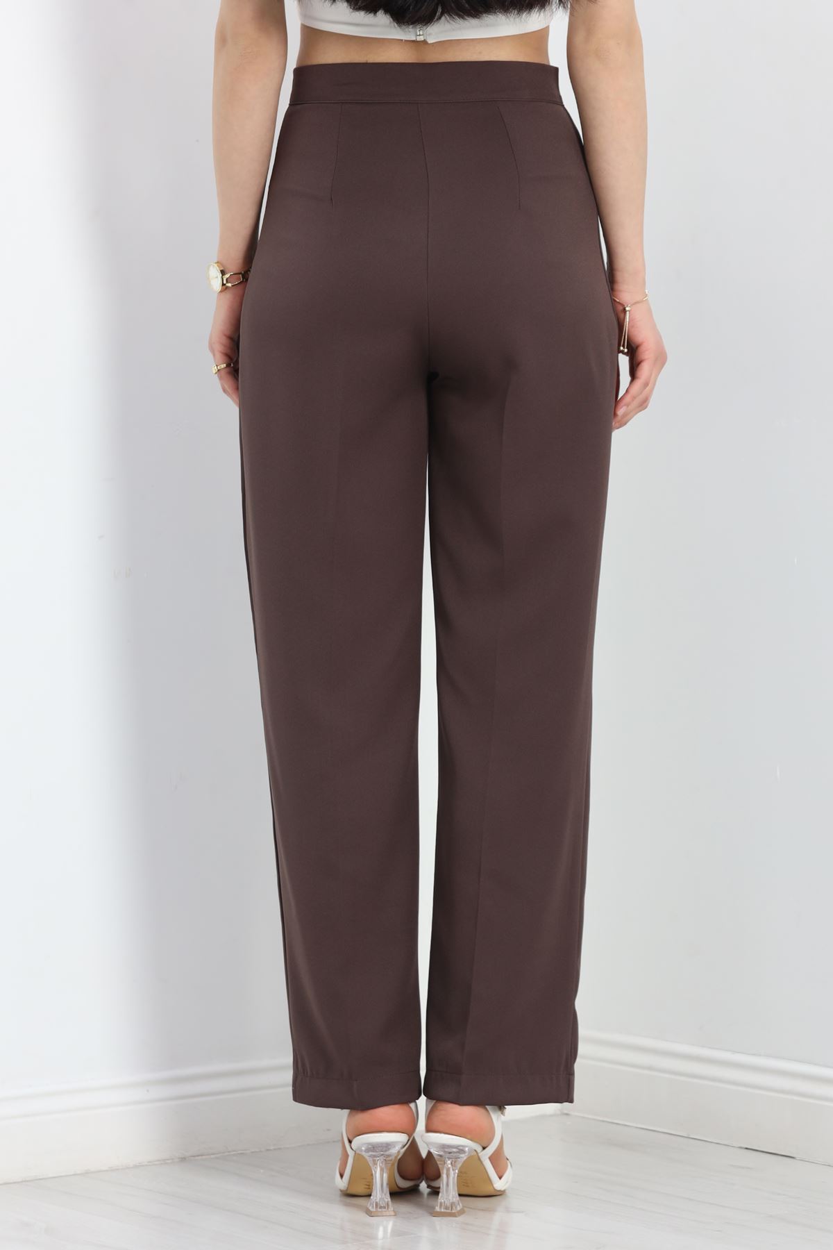 Çımalı Palazzo Pantolon Acıkahve - 21718.683.