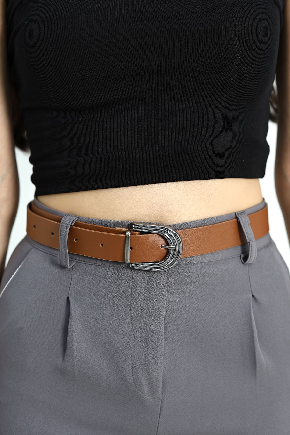 Kemerli Double Pantolon Antrasit - 40090.683.