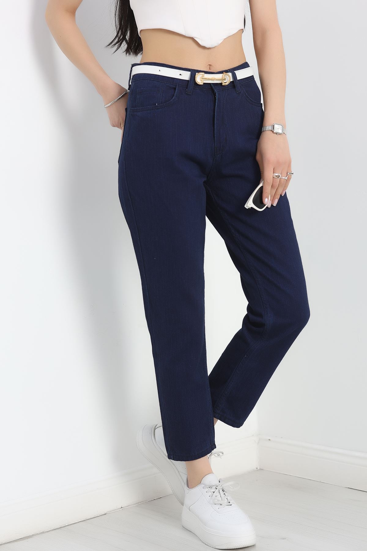 Mom Kot Pantolon Mavi - 40710.1778.