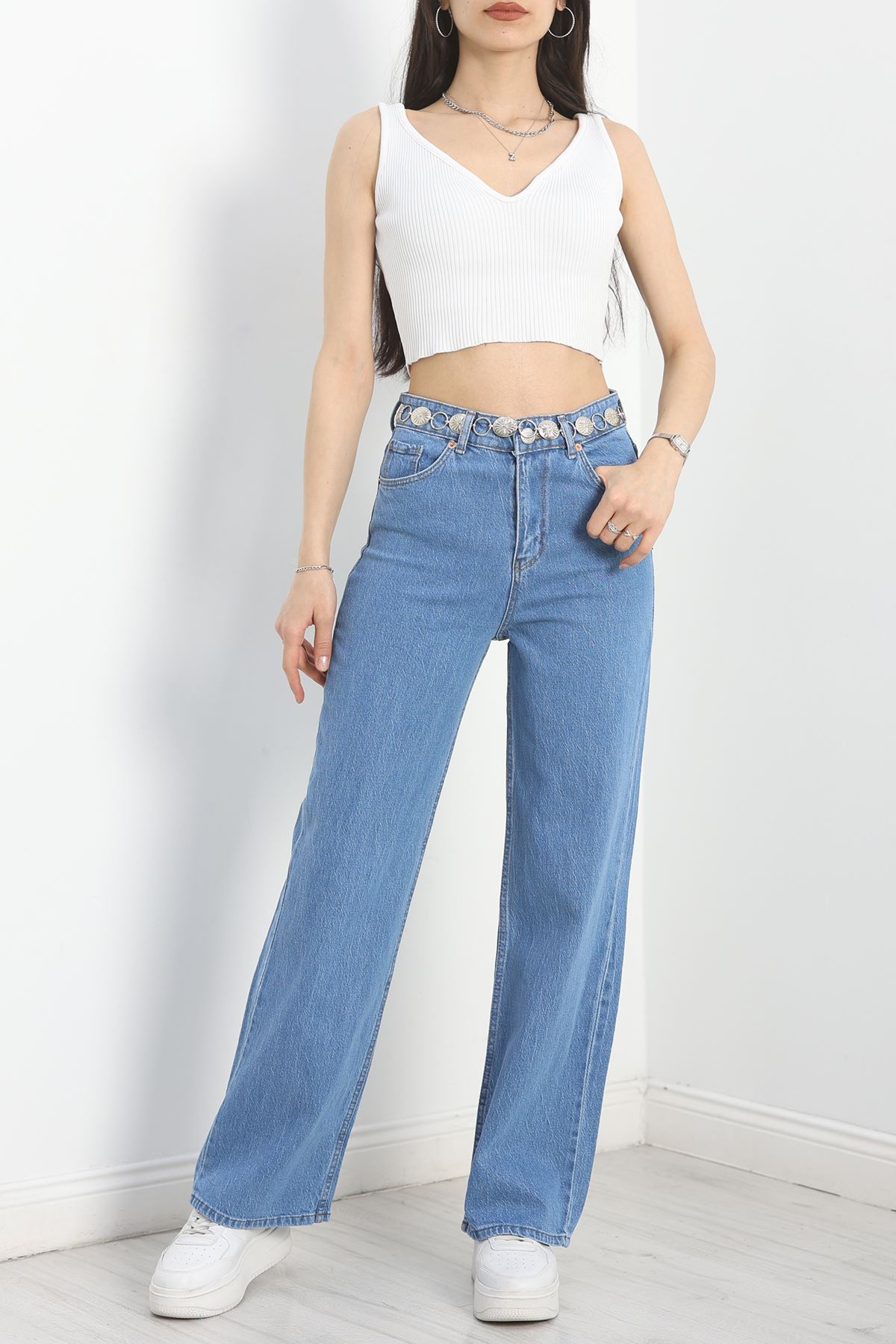 Palazzo Kot Pantolon Mavi - 40711.1431.