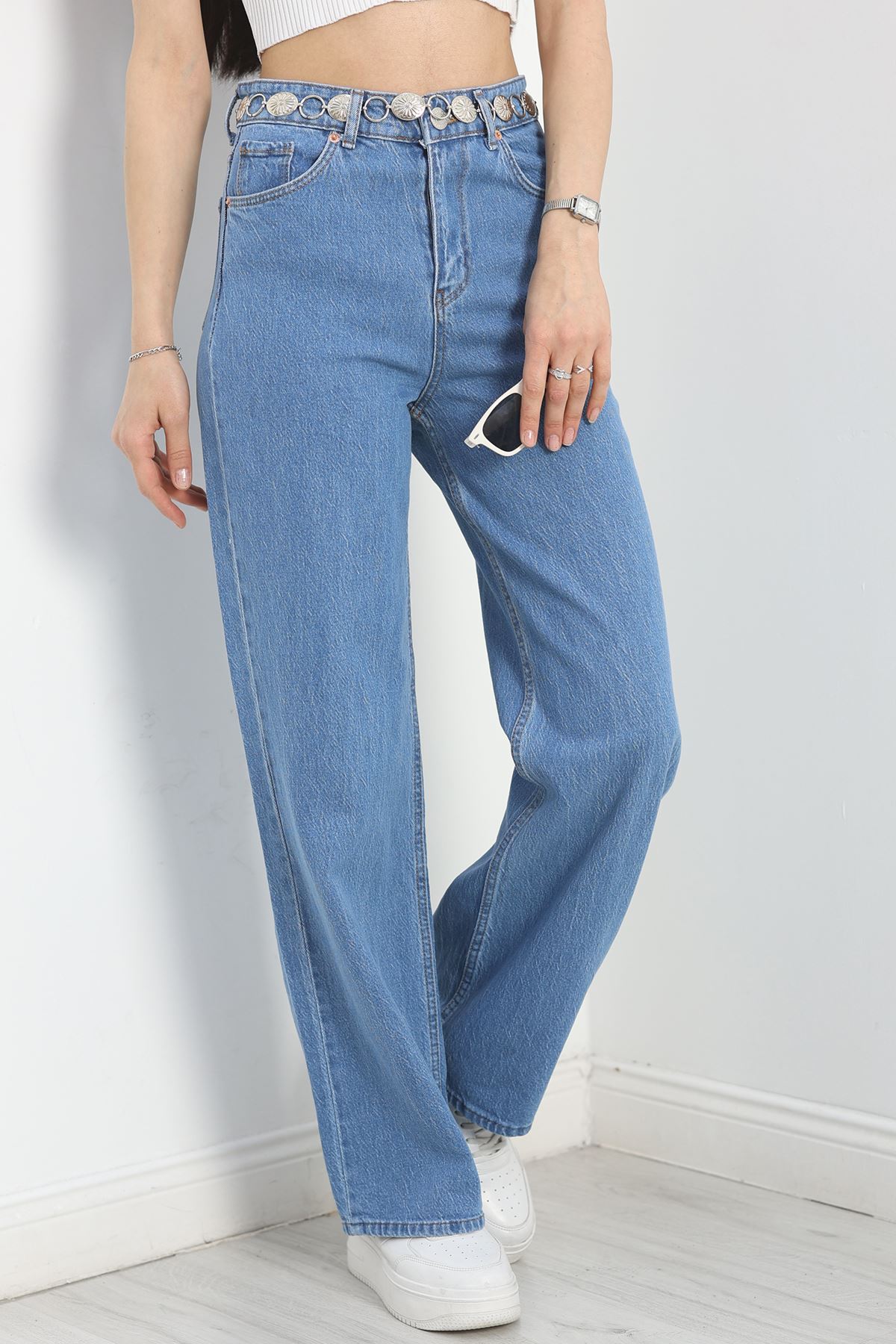 Palazzo Kot Pantolon Mavi - 40711.1431.