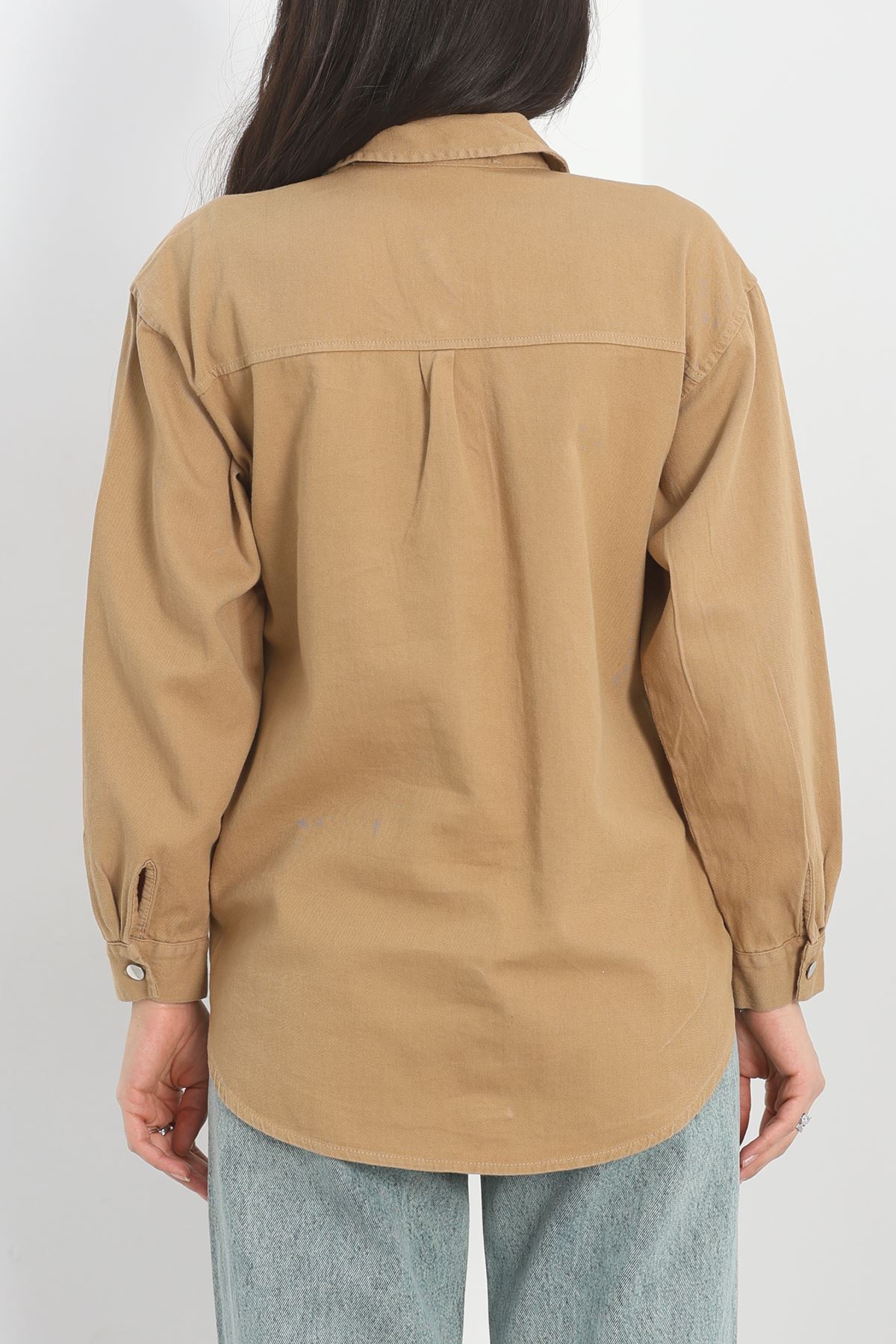 Nakışlı Gömlek Sütlükahve - 43349.683.