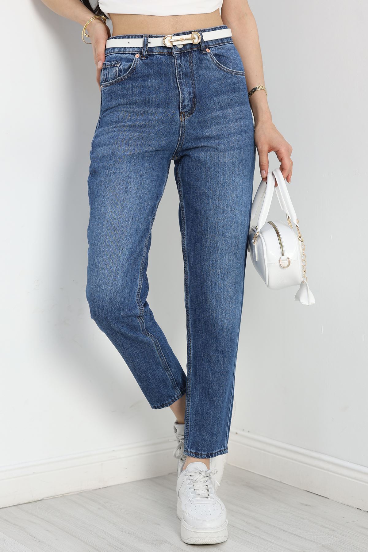 Mom Kot Pantolon Mavi - 40746.1431.