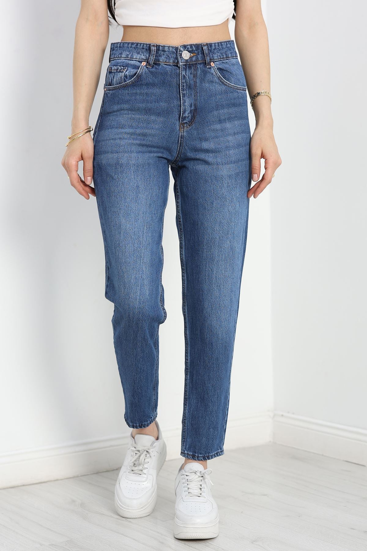 Mom Kot Pantolon Mavi - 40746.1431.