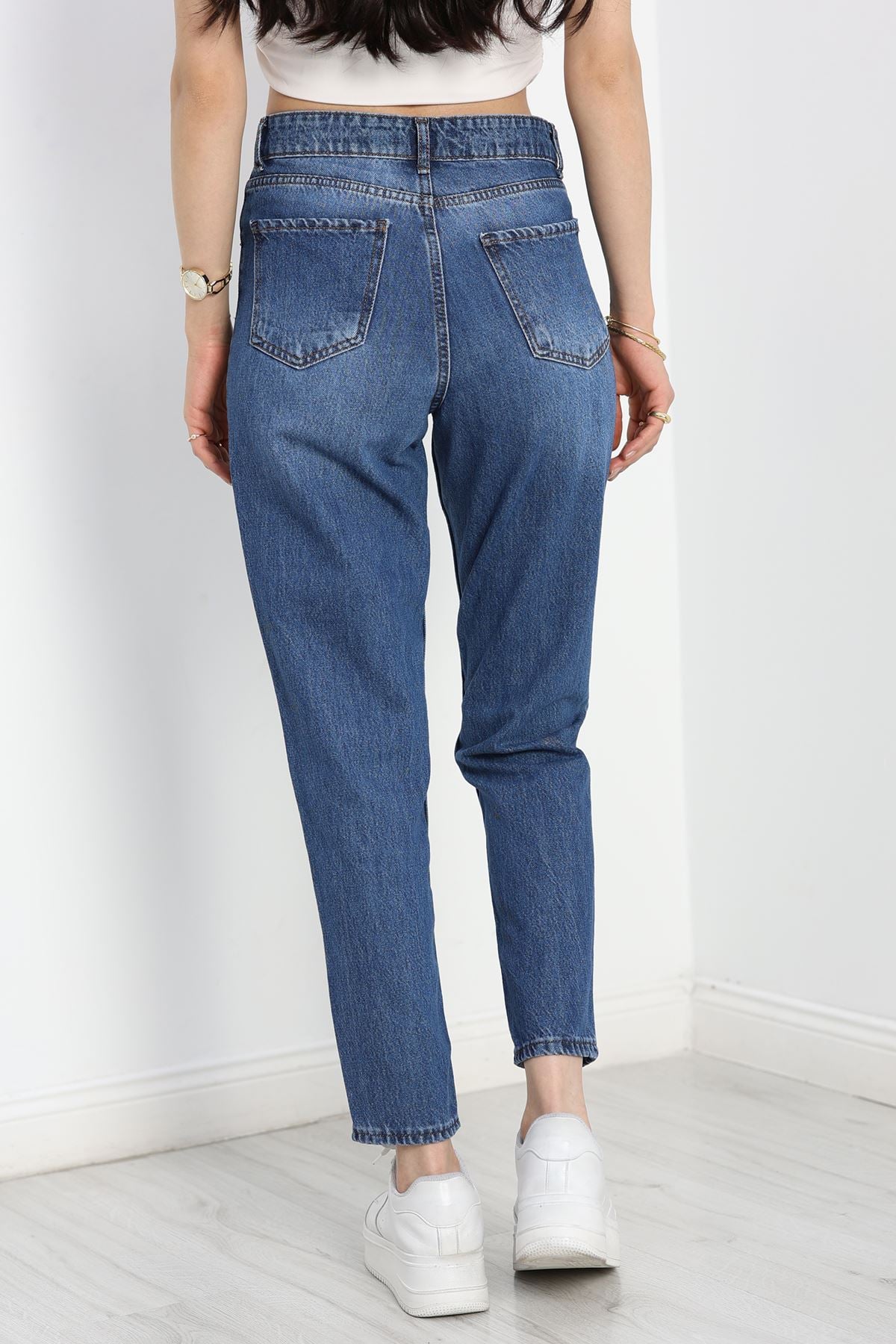 Mom Kot Pantolon Mavi - 40746.1431.