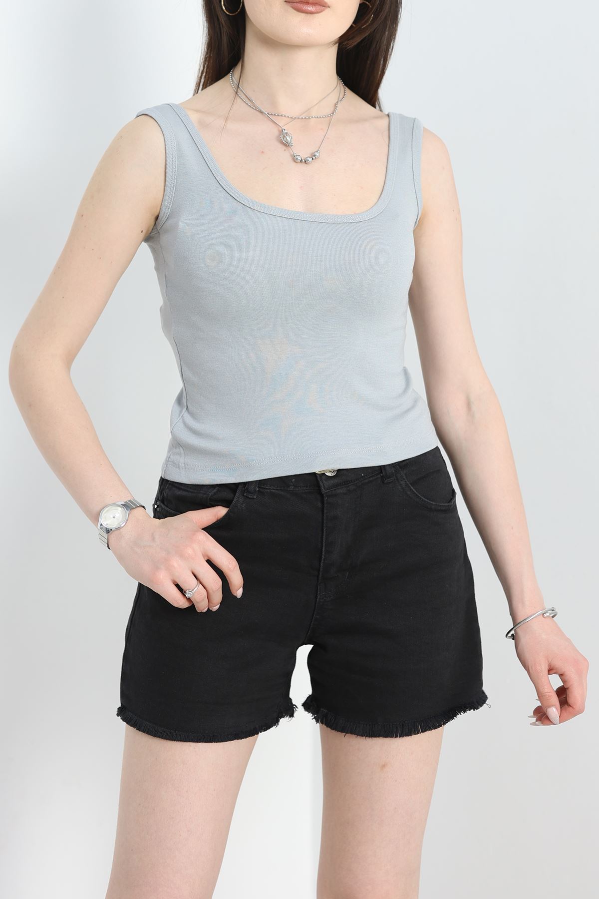 Kalın Askı Crop Atlet Dumangri - 40797.1723.