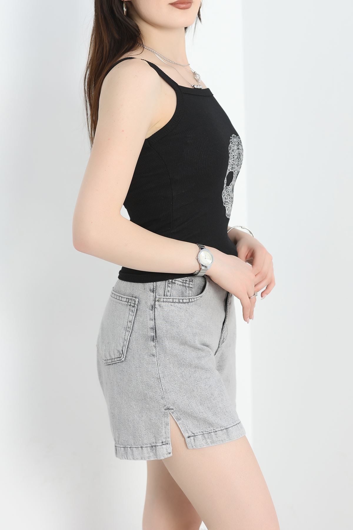 Baskılı Atlet Siyah - 70320.1092.