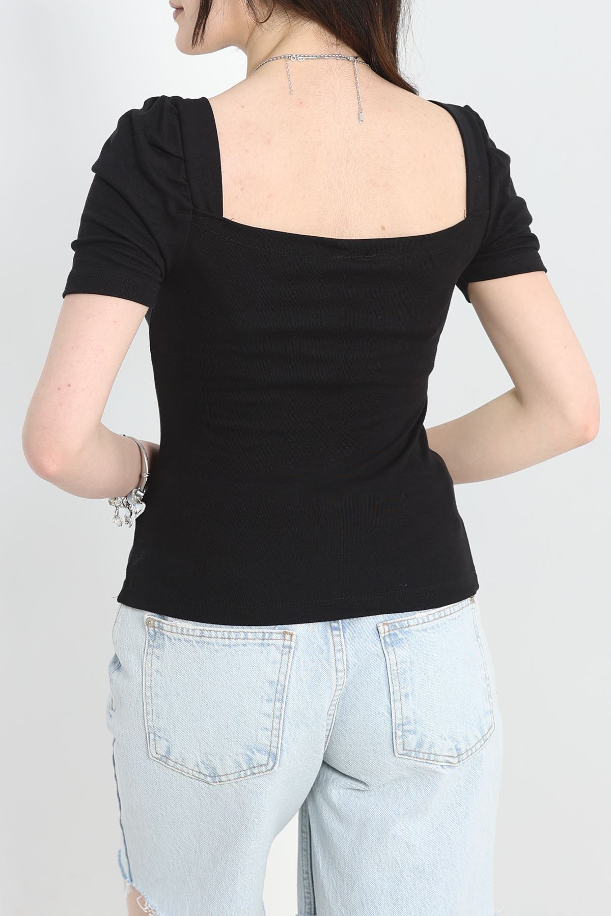 Prenses Kol Bluz Siyah - 40796.1723.