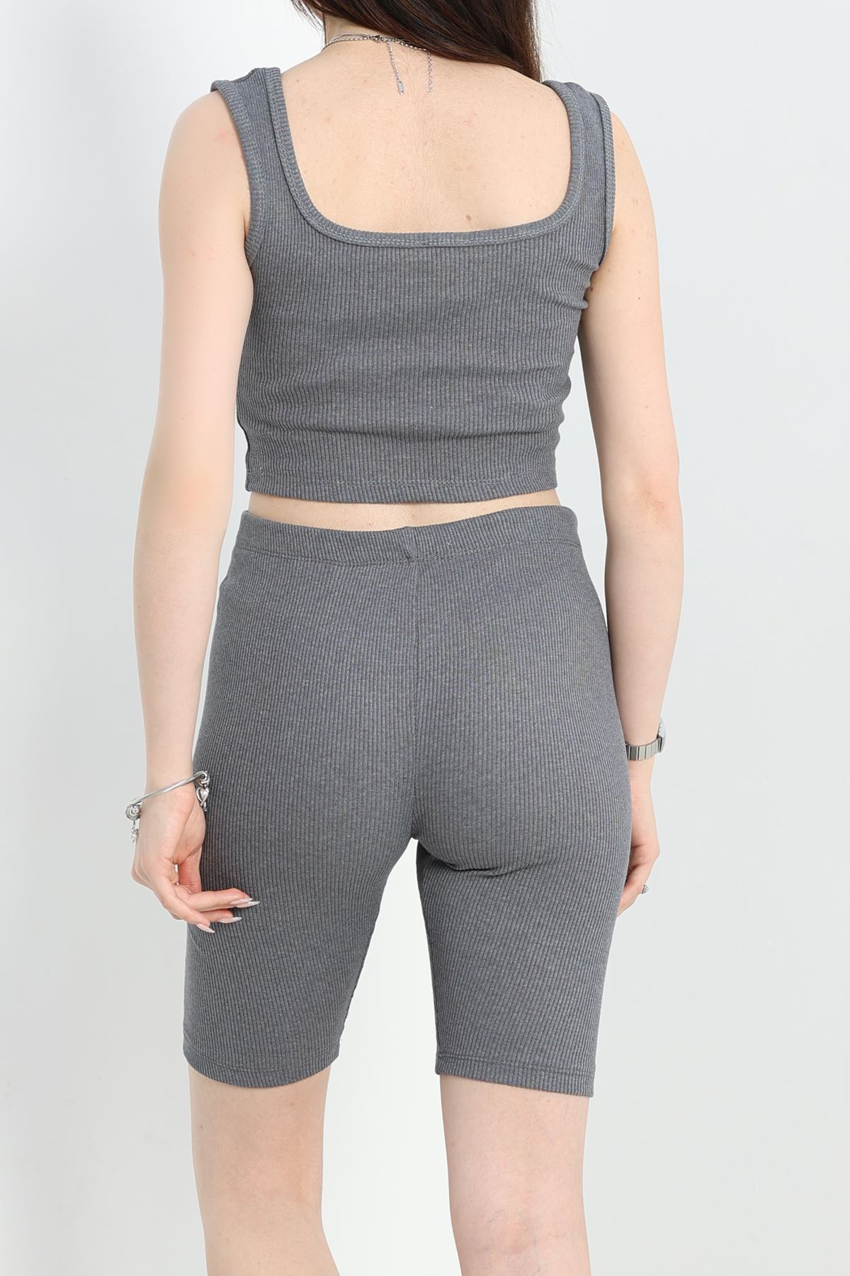 Kaşkorse Şortlu Takım Füme - 16608.1567.