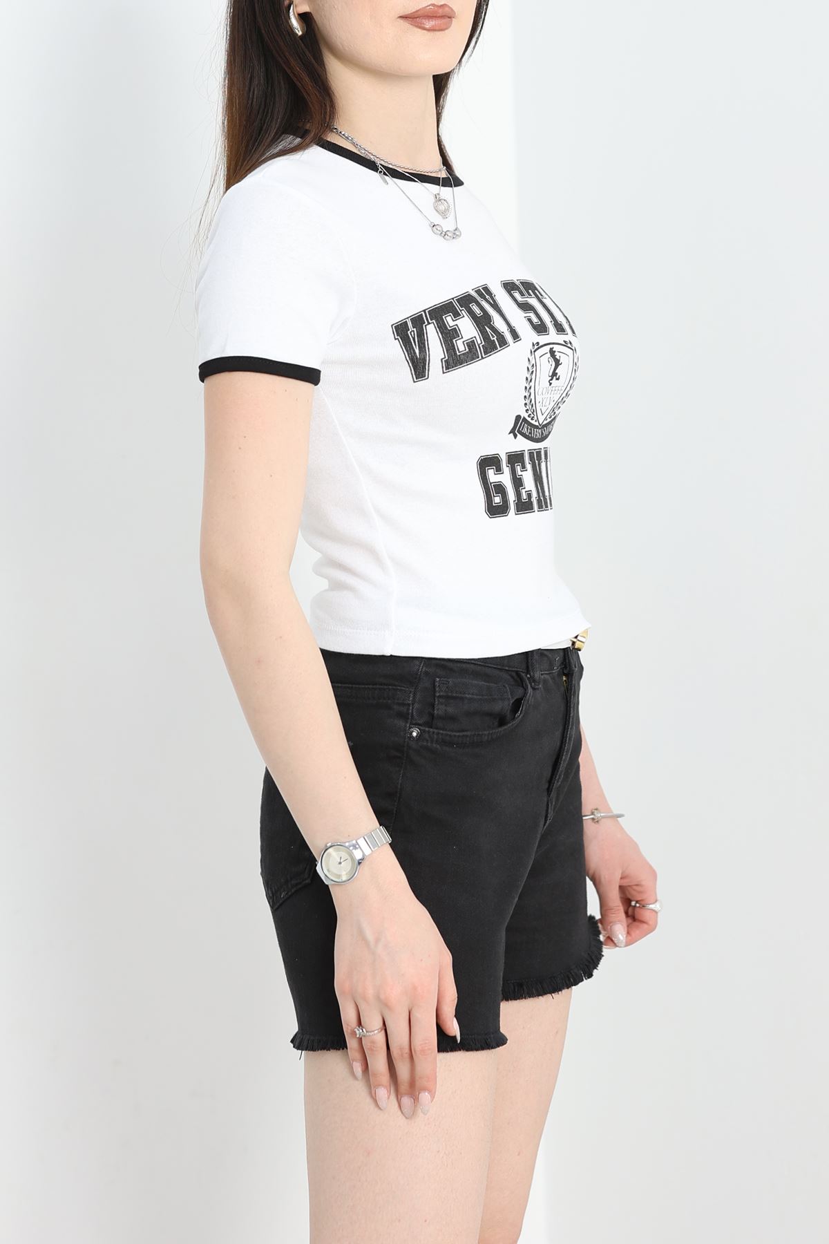 Baskılı Tişört Beyaz - 70327.336.