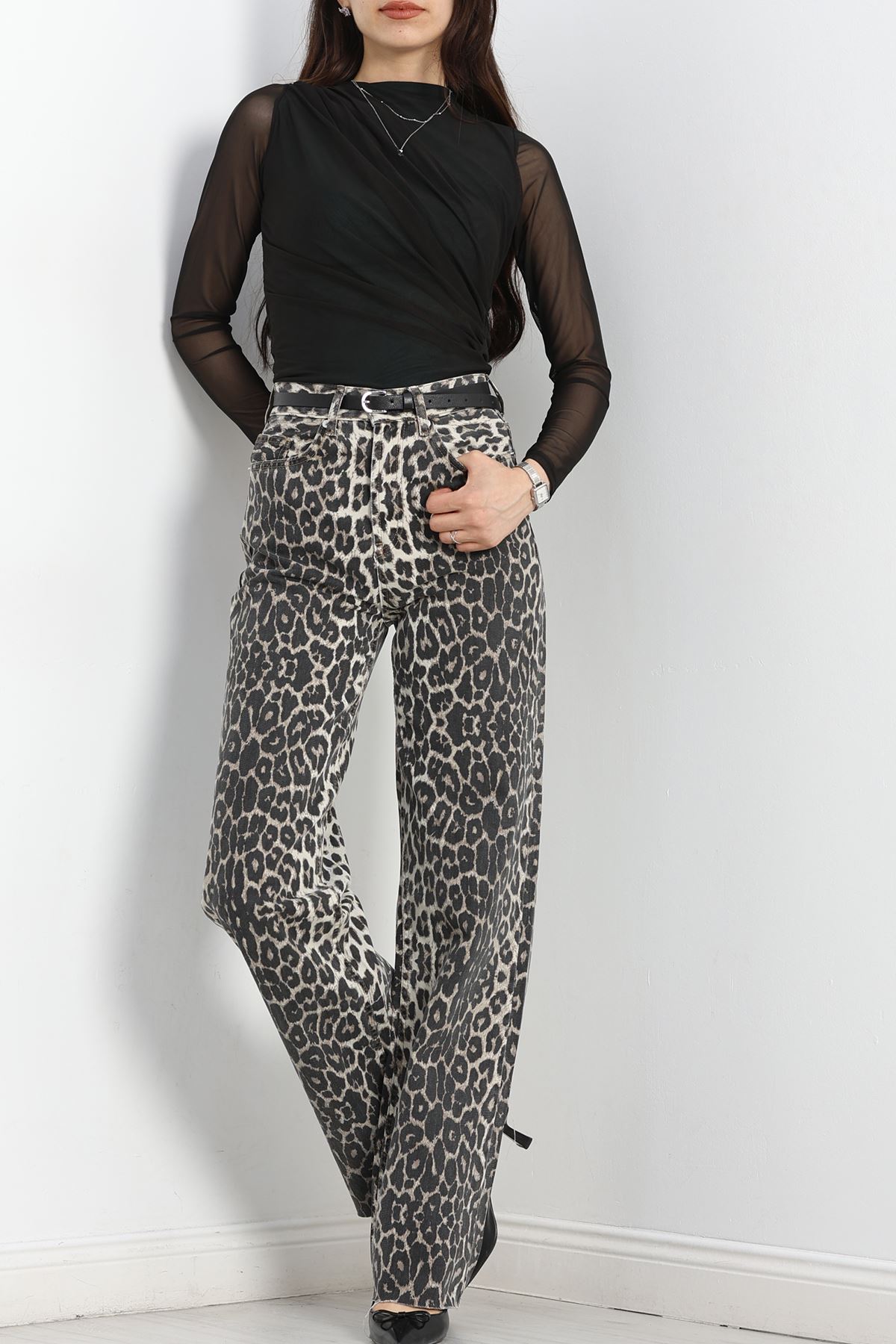 Drapeli Tüllü Bluz Zümrüt - 1606.2031.