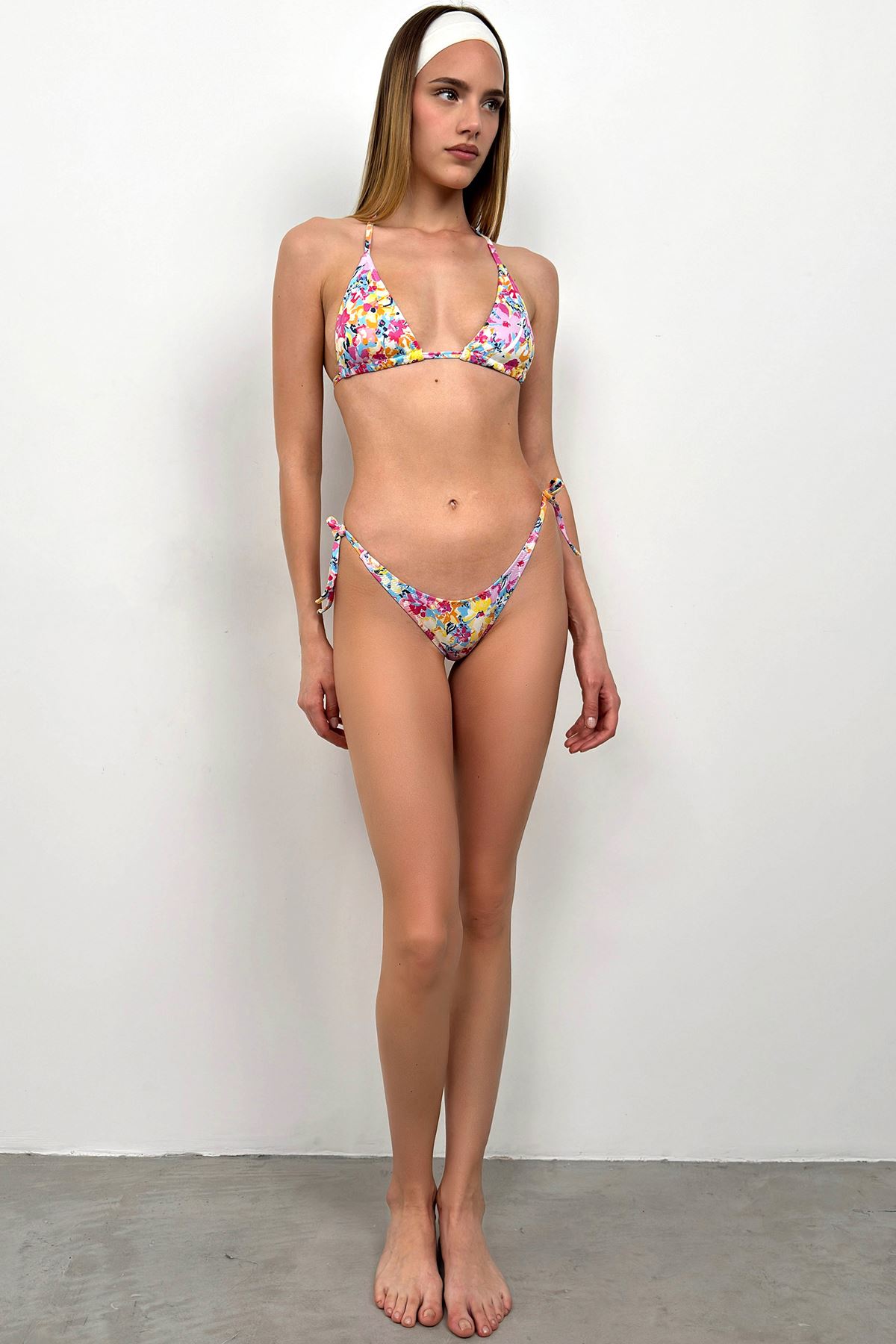 Baskılı Bikini Takım Pembe - 30898.1966.