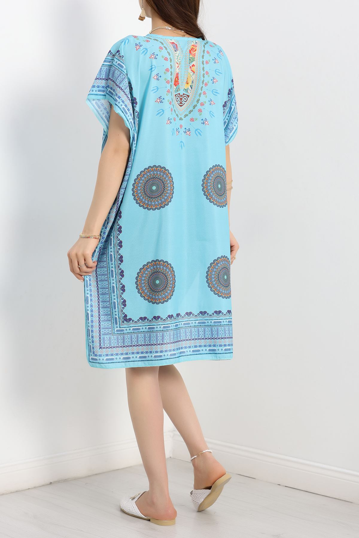 Desenli Pareo Turkuaz - 70302.1736.