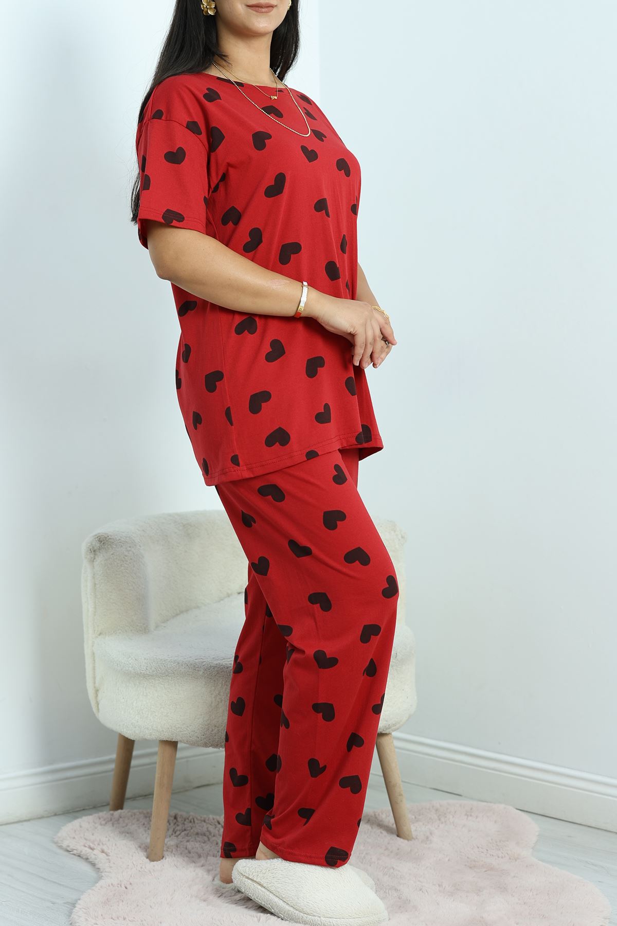 Büyük Beden Süprem Pijama Takımı Siyahkalp - 50524.1961.