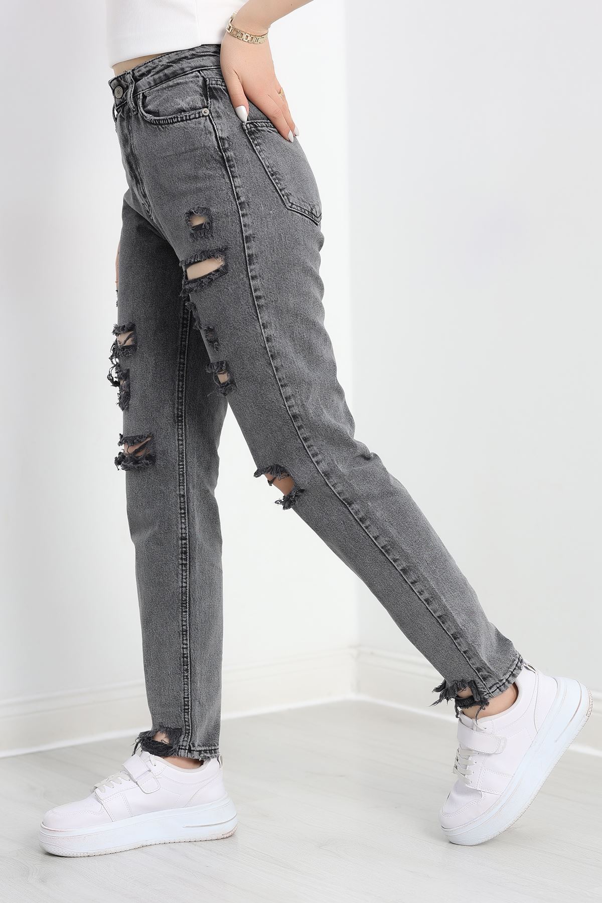 Boyfriend Kot Pantolon Füme - 30462.1966.