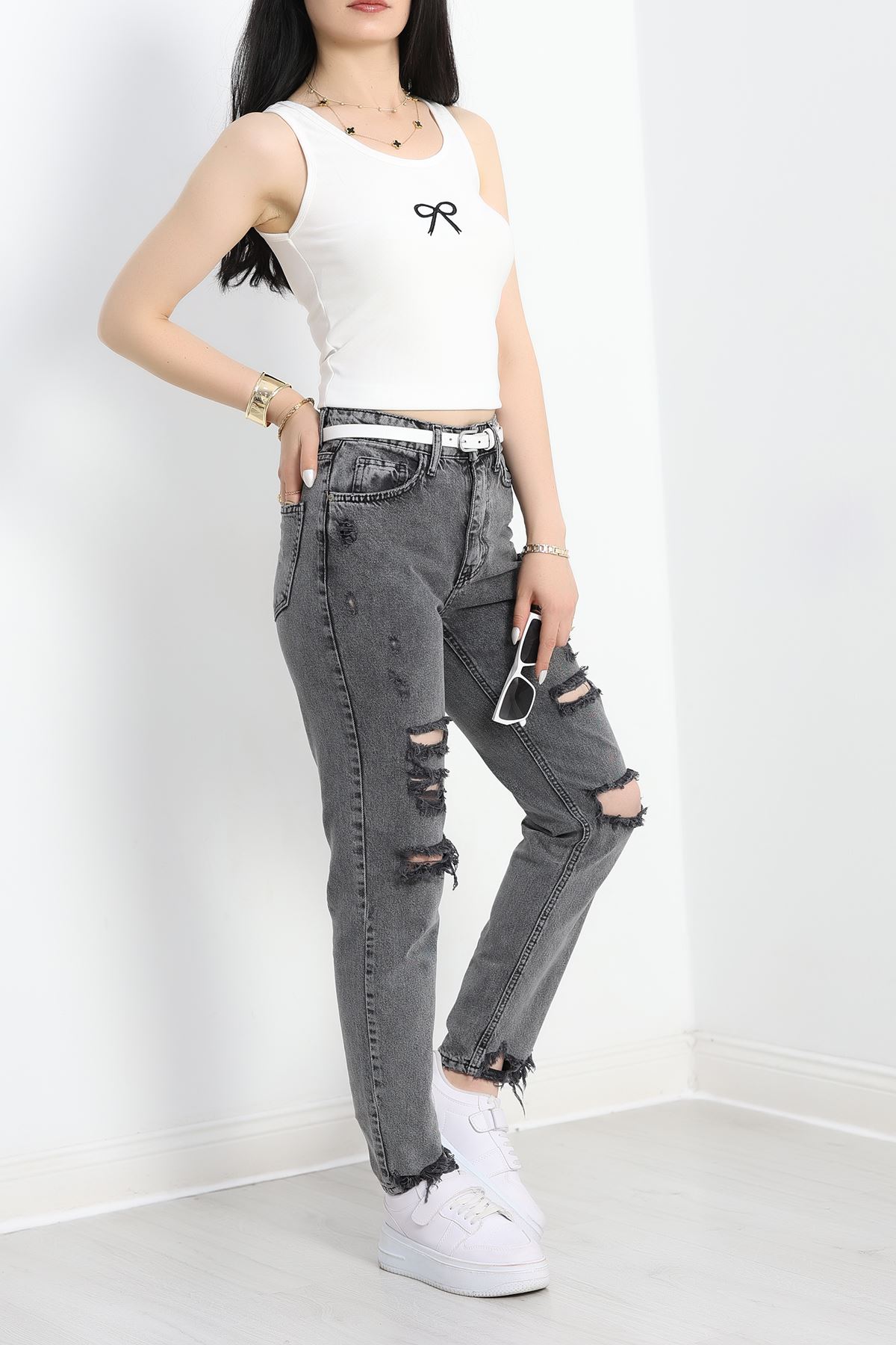 Boyfriend Kot Pantolon Füme - 30462.1966.