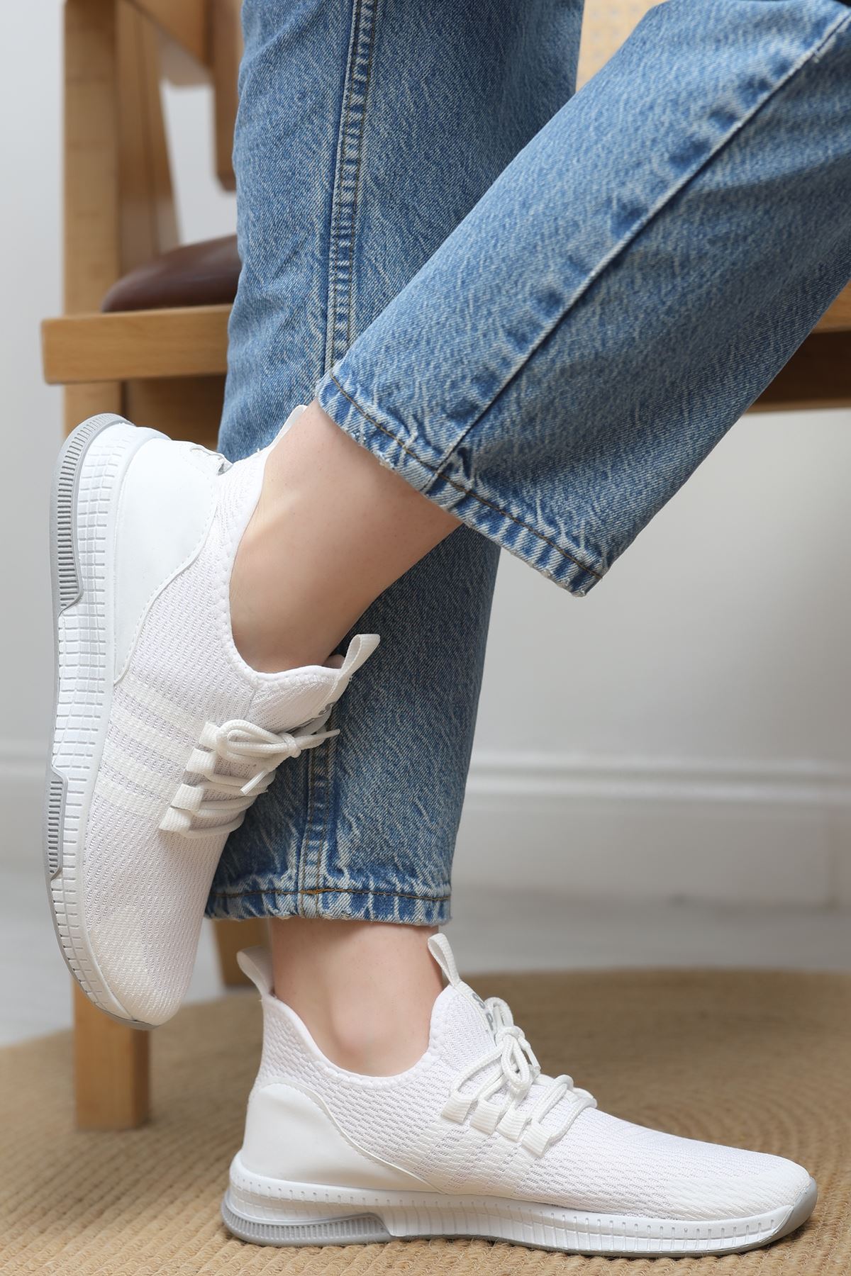 Günlük Spor Ayakkabı Beyazgri - 30672.1597.