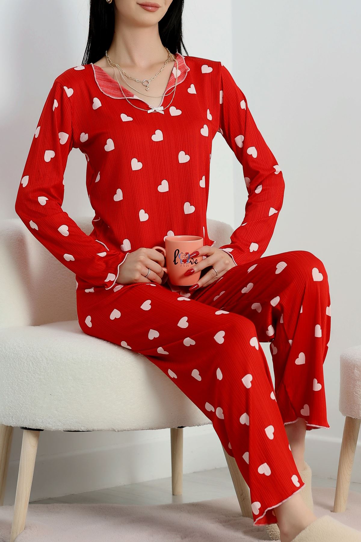 Baskılı Pegasus Uzun Kol Takım Beyazkalp - 182.1287.