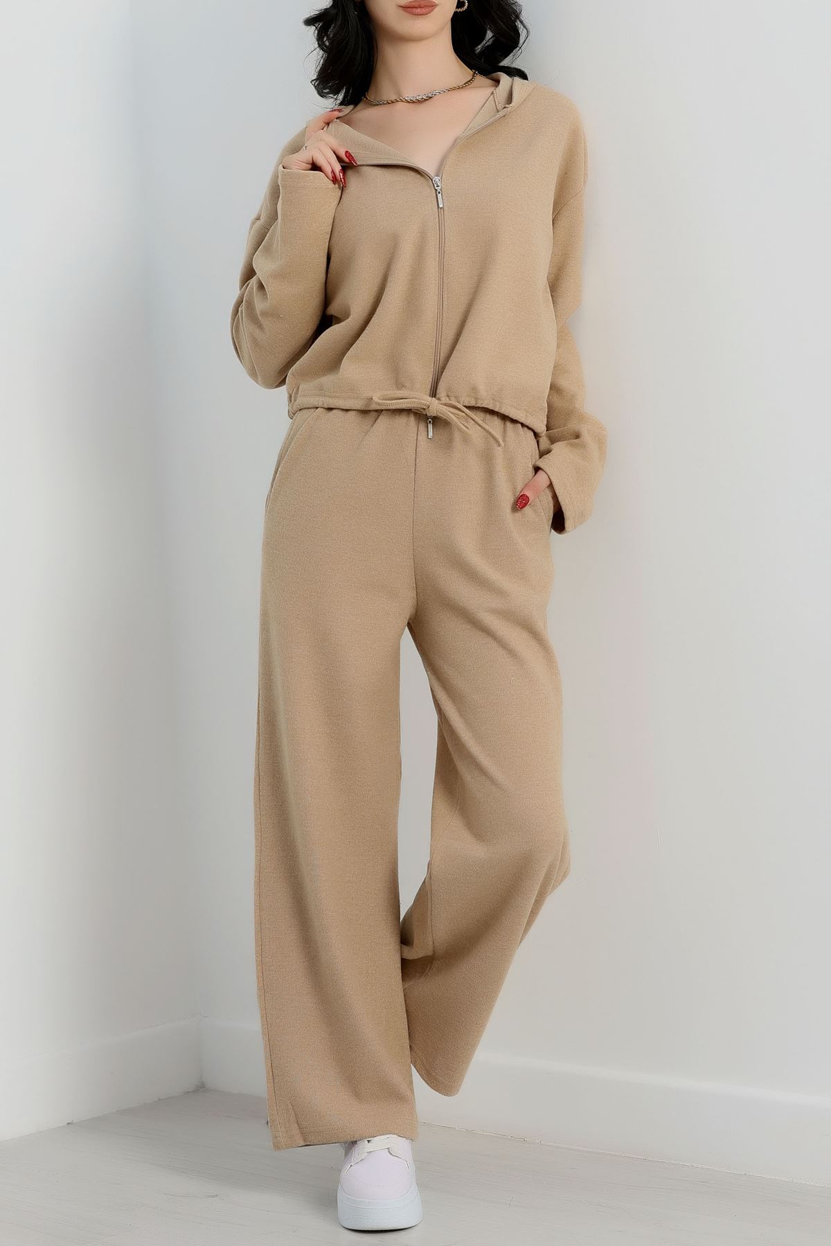 Selanik Kumaş İkili Takım Bej - 31342.1872.