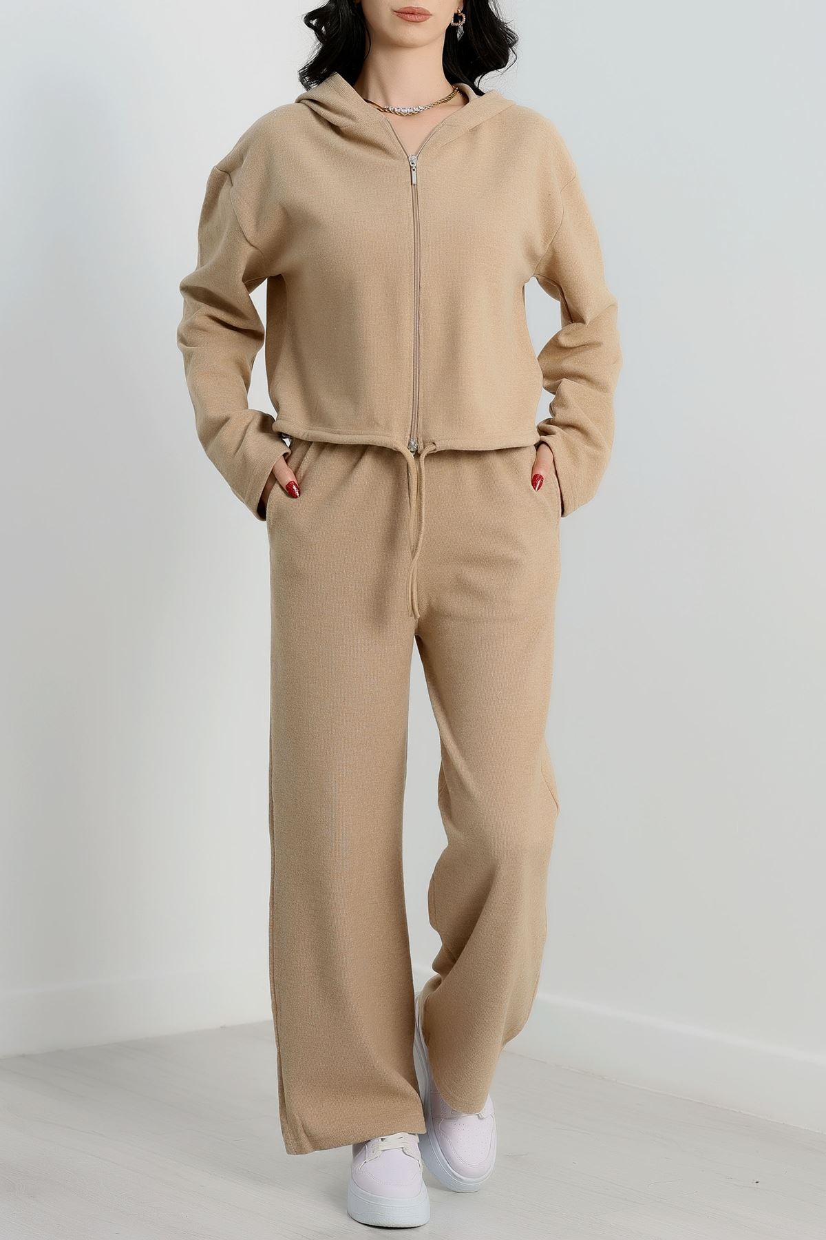 Selanik Kumaş İkili Takım Bej - 31342.1872.