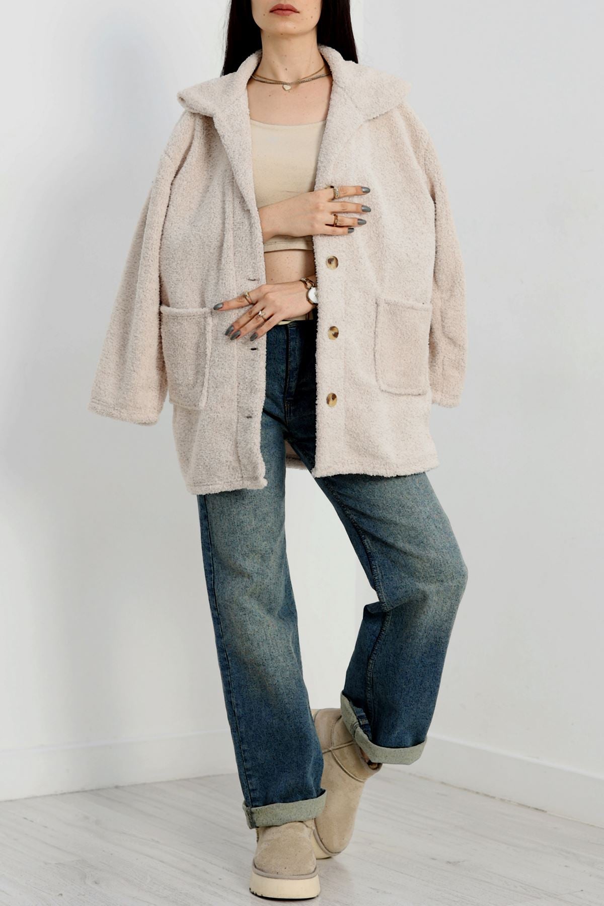 Welsoft Ceket Taş - 53545.701.