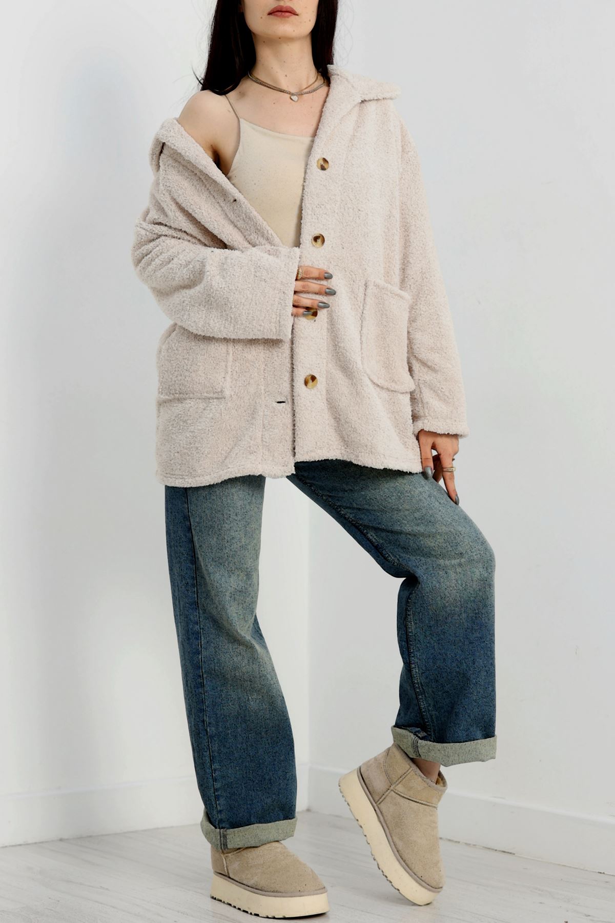 Welsoft Ceket Taş - 53545.701.