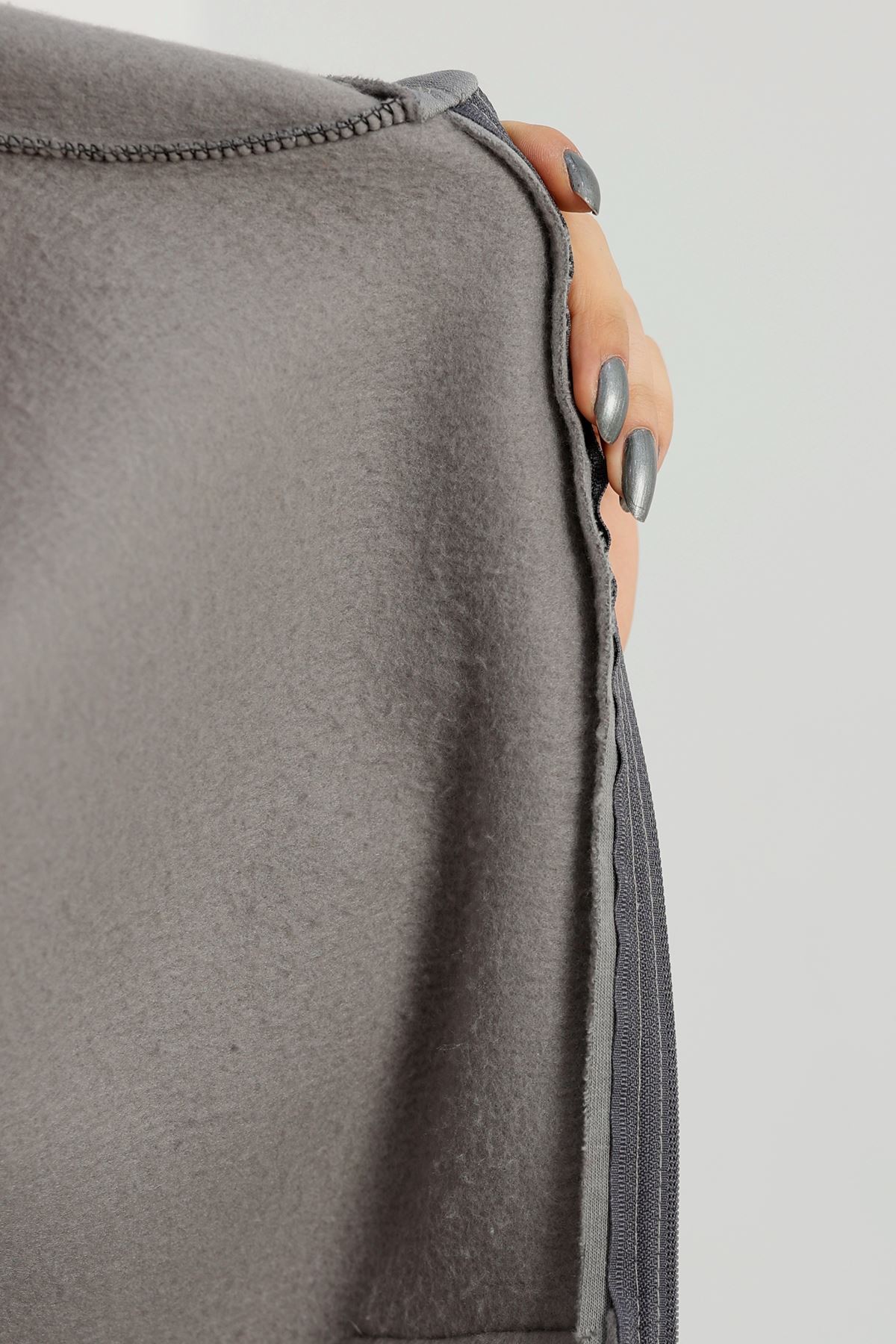 3 İplik Şardonlu Eşofman Takımı Gri - 20254.1878.