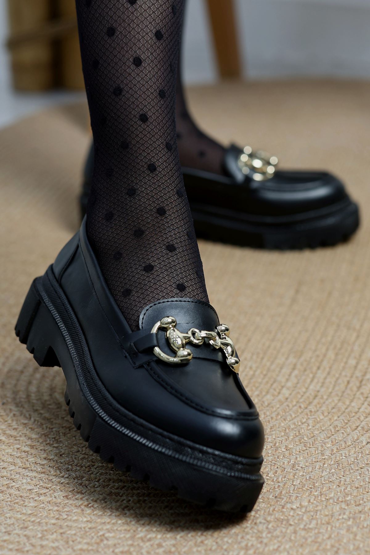 Loafer Günlük Ayakkabı Siyahgold - 31403.264.