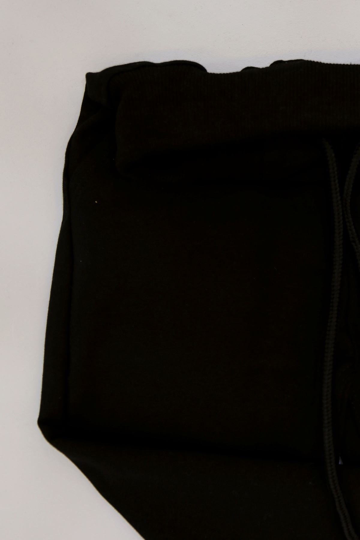 6-10 Yaş 2 İplik Kompakt Eşofman Altı Siyah - 90226.2032.