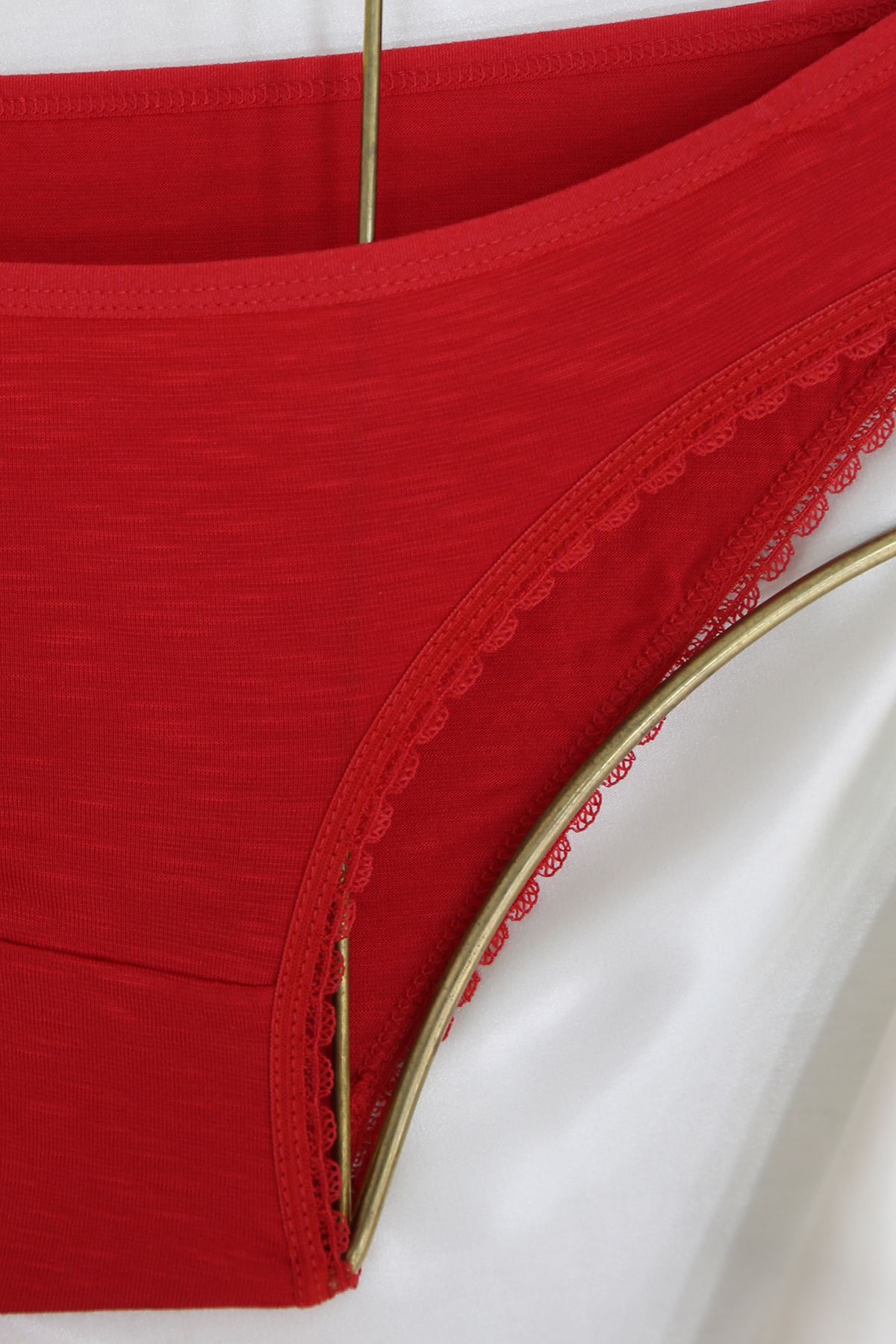 Sütyen Takım Flamlı Boş Kırmızı - 2500-B.1783.