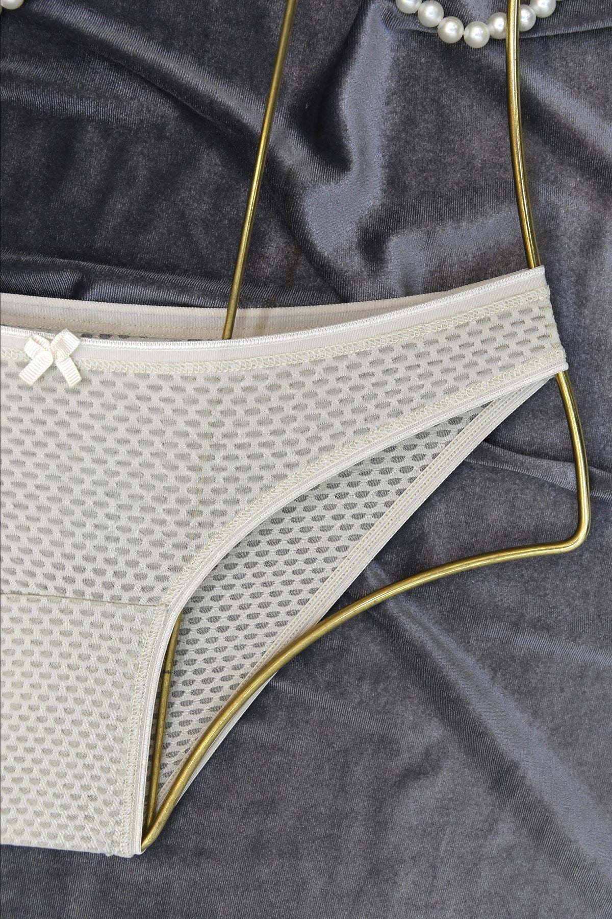 Sütyen Takım Küçük Baklava Desen Dolgulu Taş - 2551.1783.