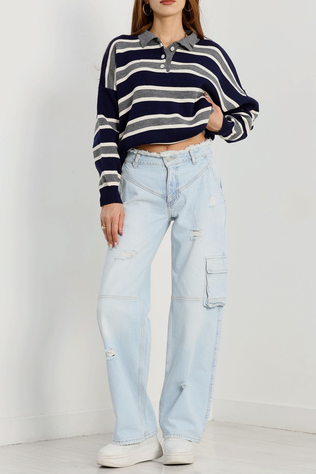 Kargo Cepli Palazzo Kot Pantolon Buzasit - 30741.1966.