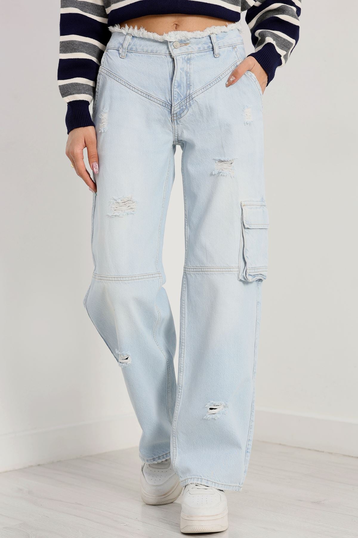 Kargo Cepli Palazzo Kot Pantolon Buzasit - 30741.1966.