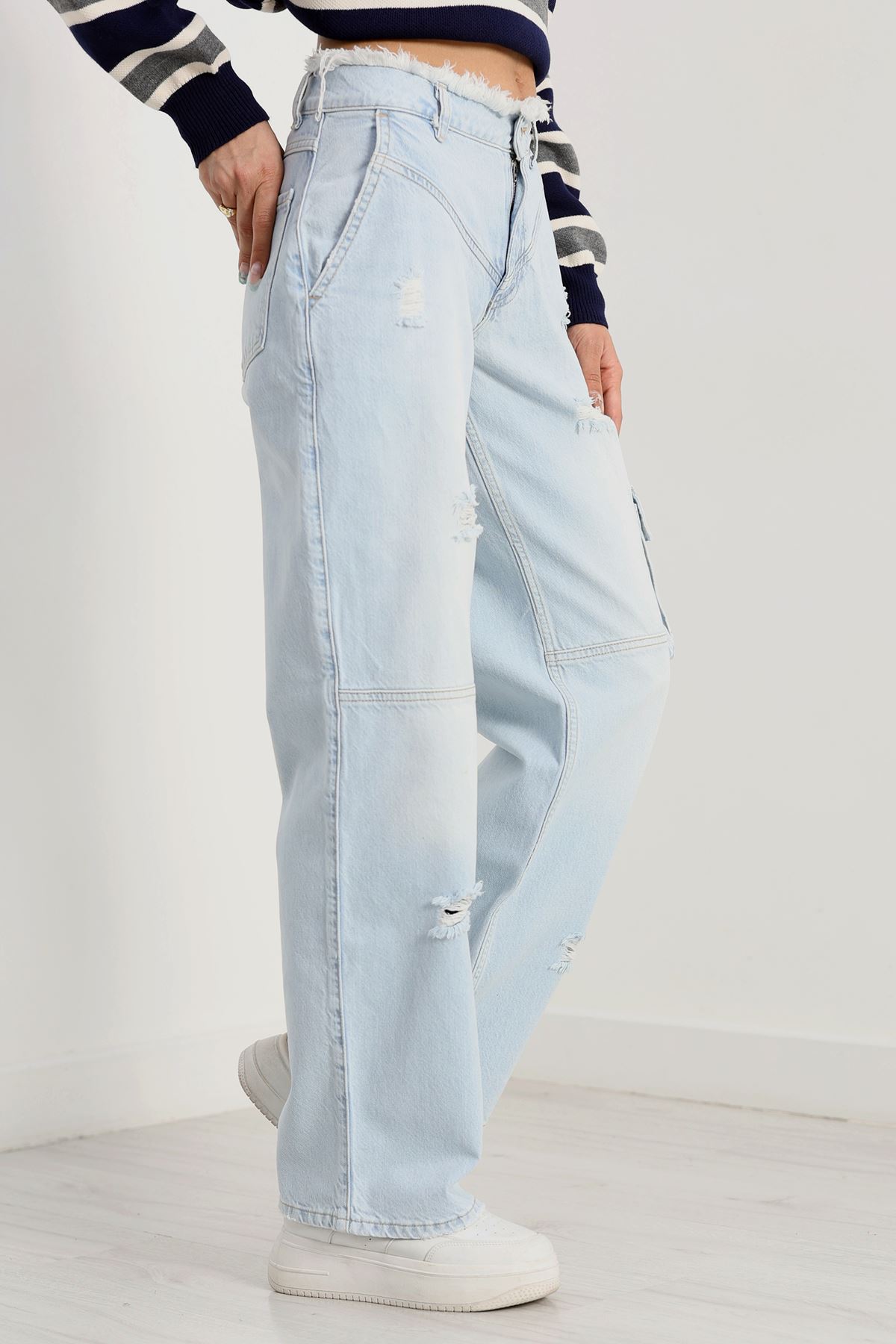 Kargo Cepli Palazzo Kot Pantolon Buzasit - 30741.1966.